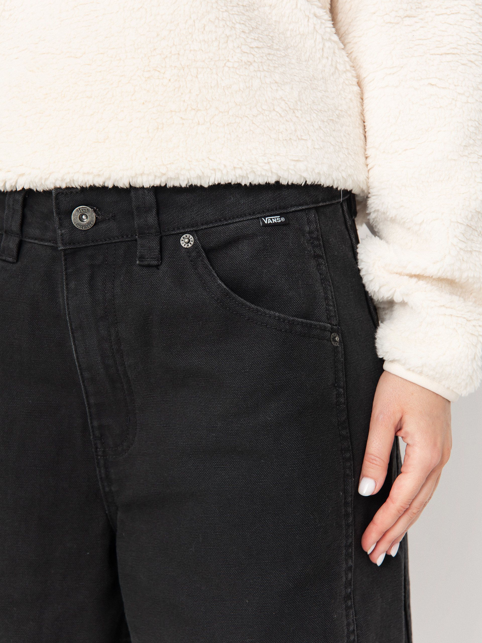 Nohavice Vans Blaire Cropped Barrel Wmn (black)