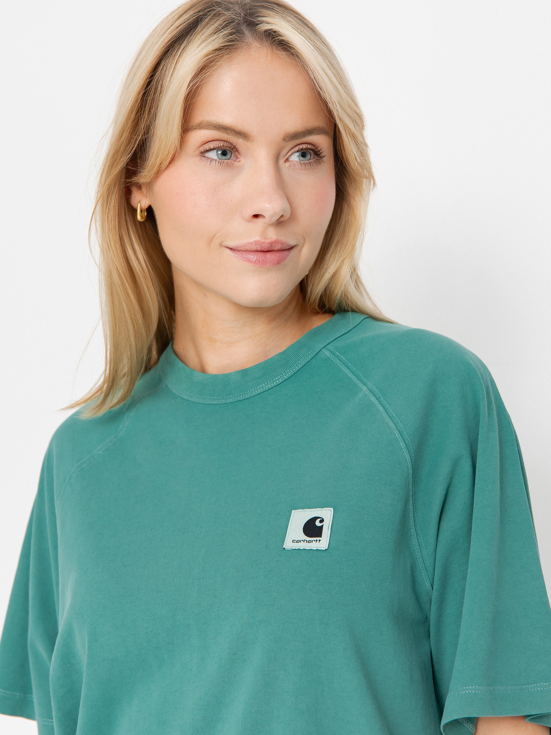 Tričko Carhartt WIP Hudson Wmn (saguaro/chalk wash)