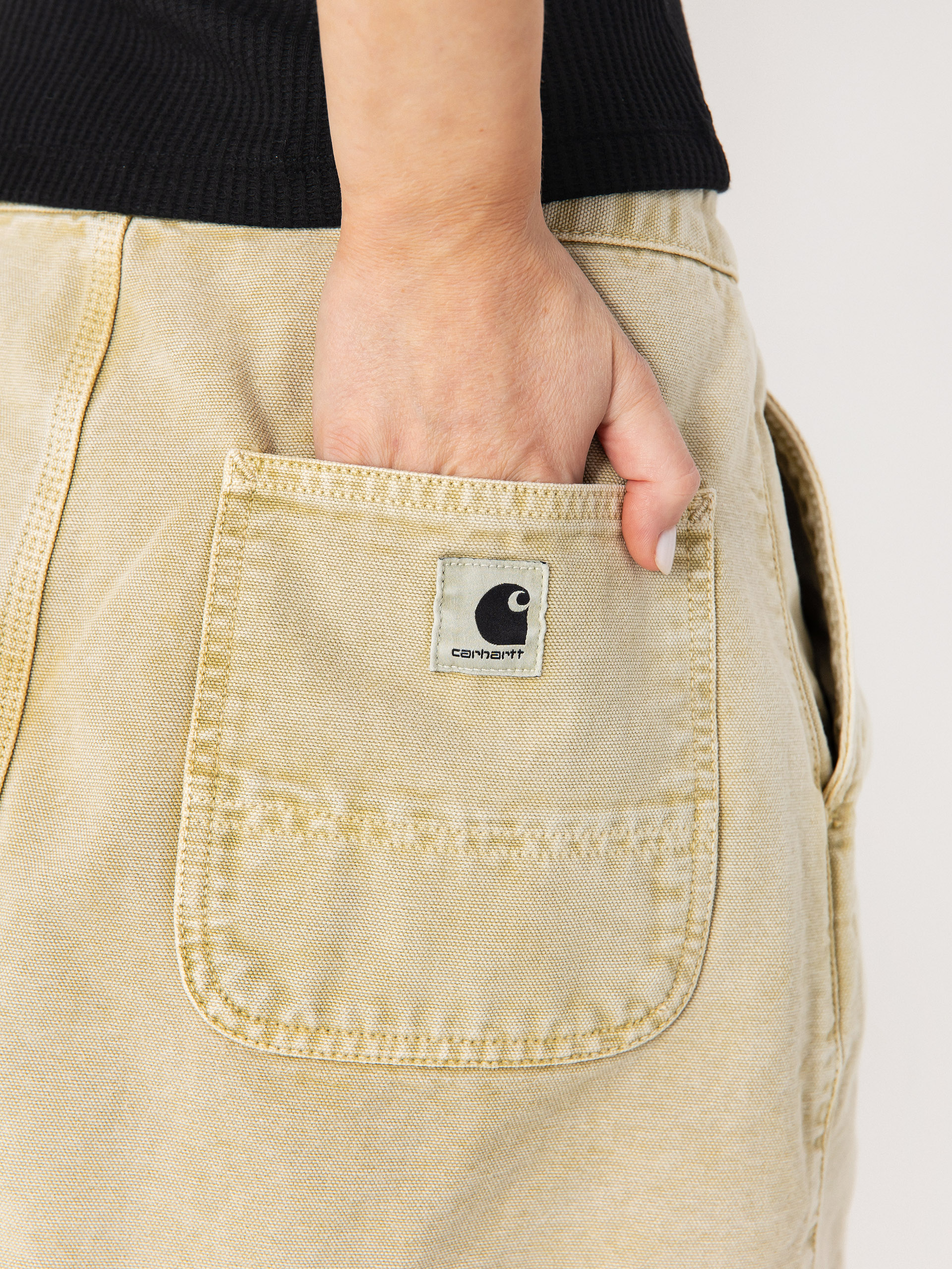 Sukňa Carhartt WIP Emery Wmn (dusty h brown/chalk wash)