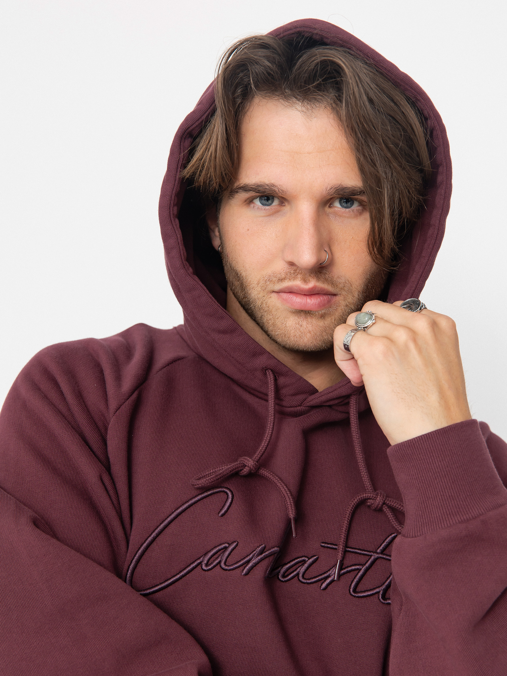 Mikina s kapucňou Carhartt WIP Ray HD (rondo)