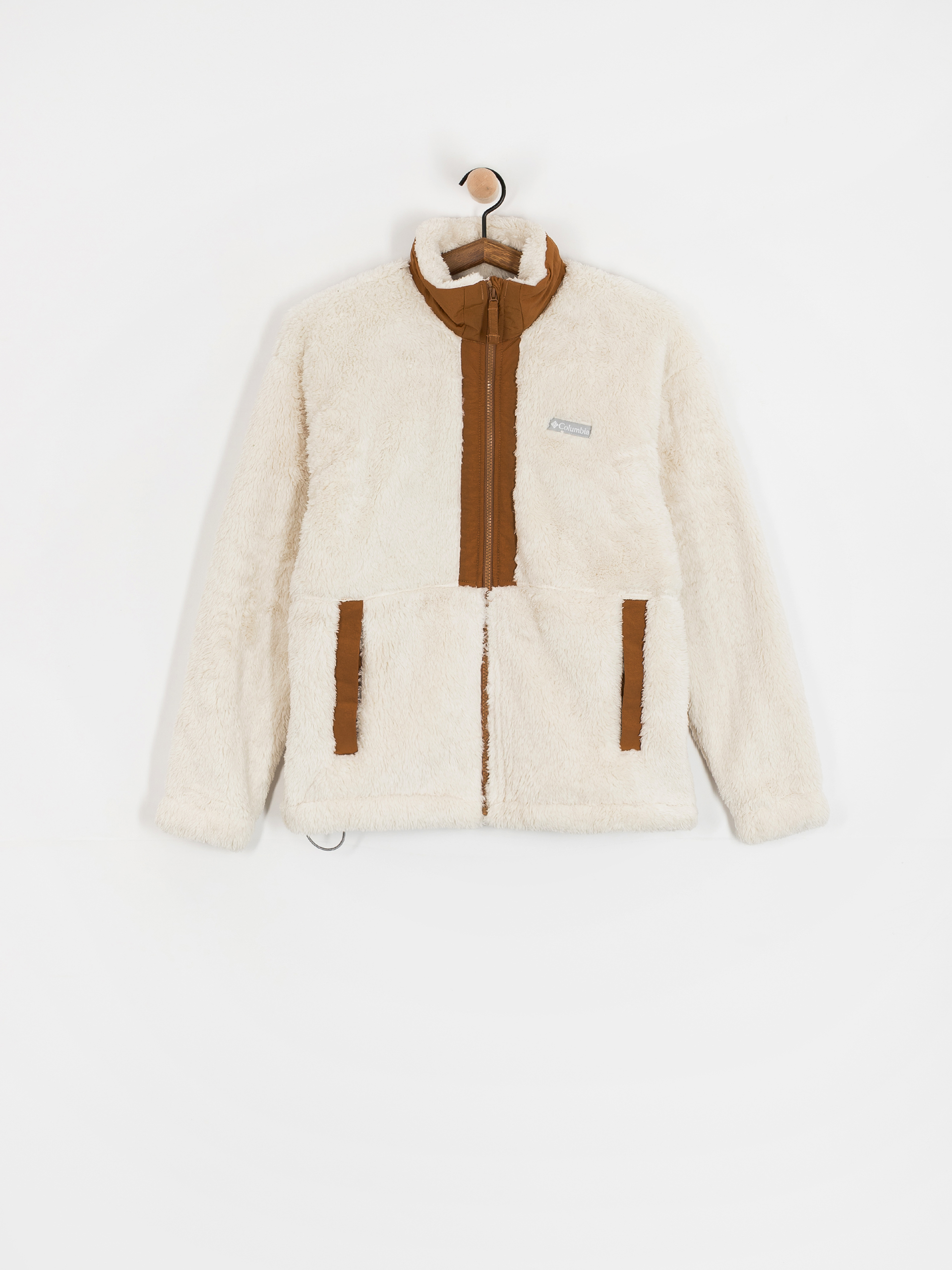 Dámsky Flísová mikina Columbia Boundless Discovery Sherpa Full Zip II (chalk/camel brown)