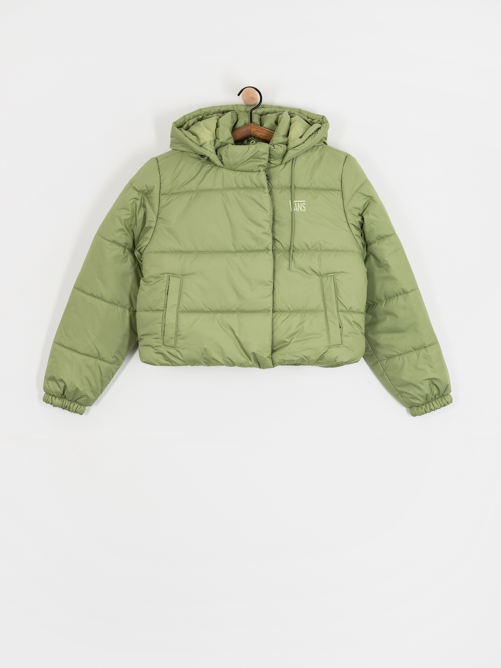 Bunda Vans Hillgate Cropped Puffer Wmn (neutral olive)