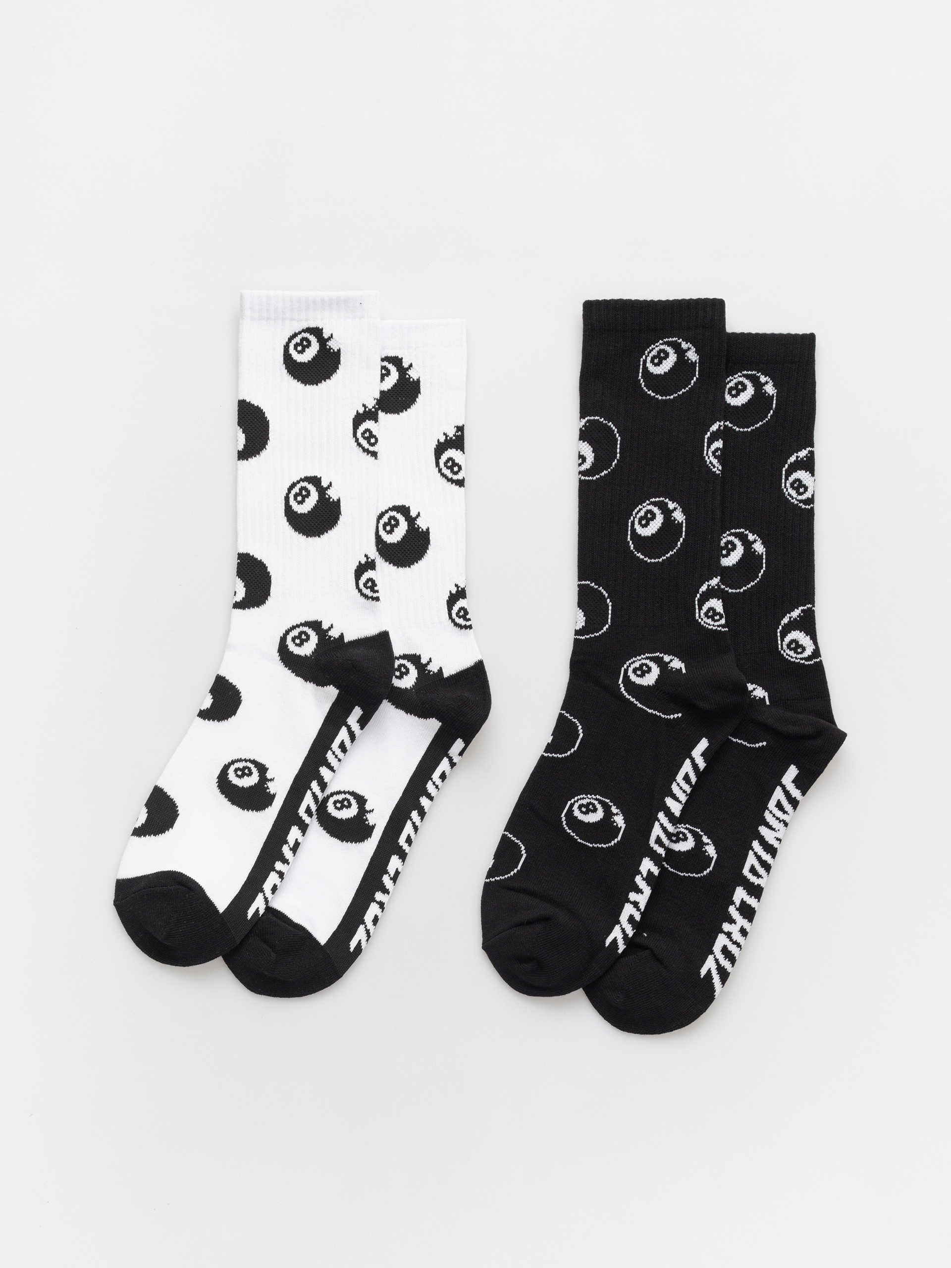 Ponožky Santa Cruz Winkowski Eight Ballr 2pk (white & black)