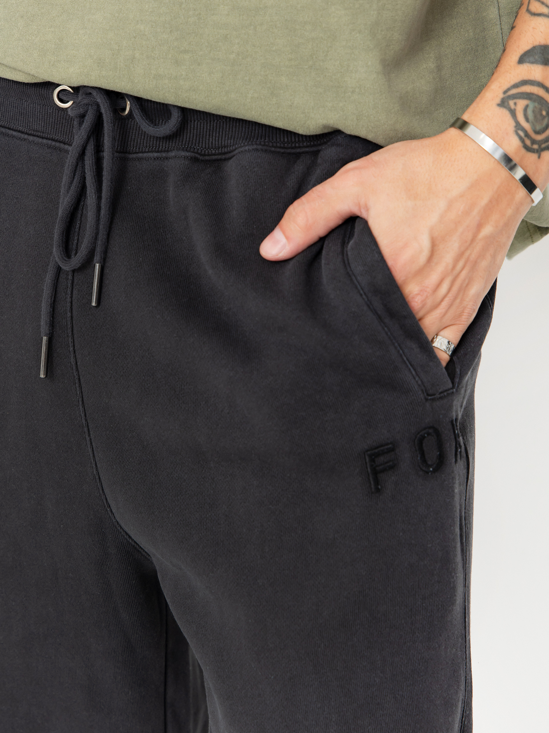 Nohavice Fox Wordmark Fleece Jogger (black)