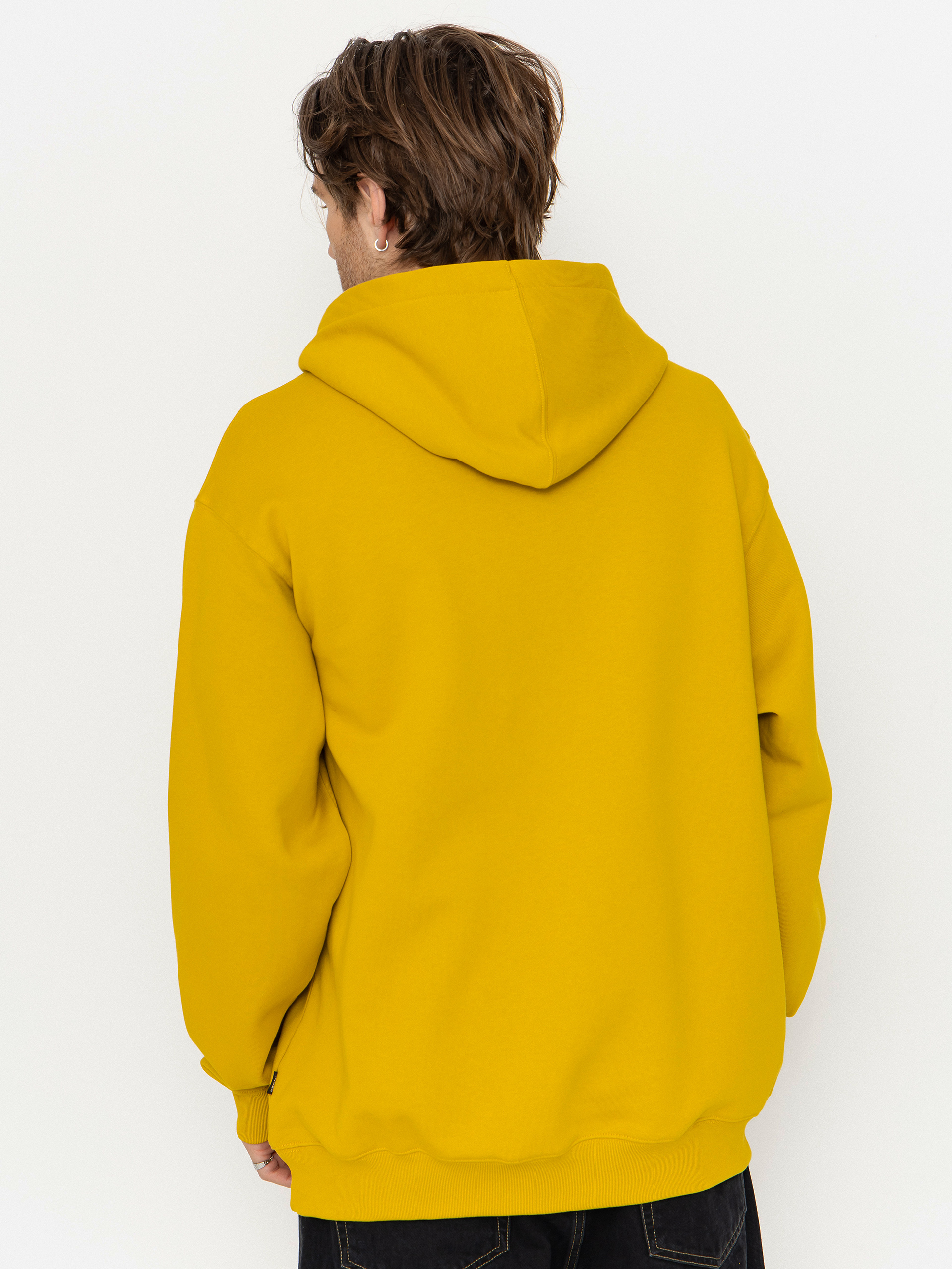 Mikina s kapucňou Vans Left Chest II Loose HD (heritage mustard)