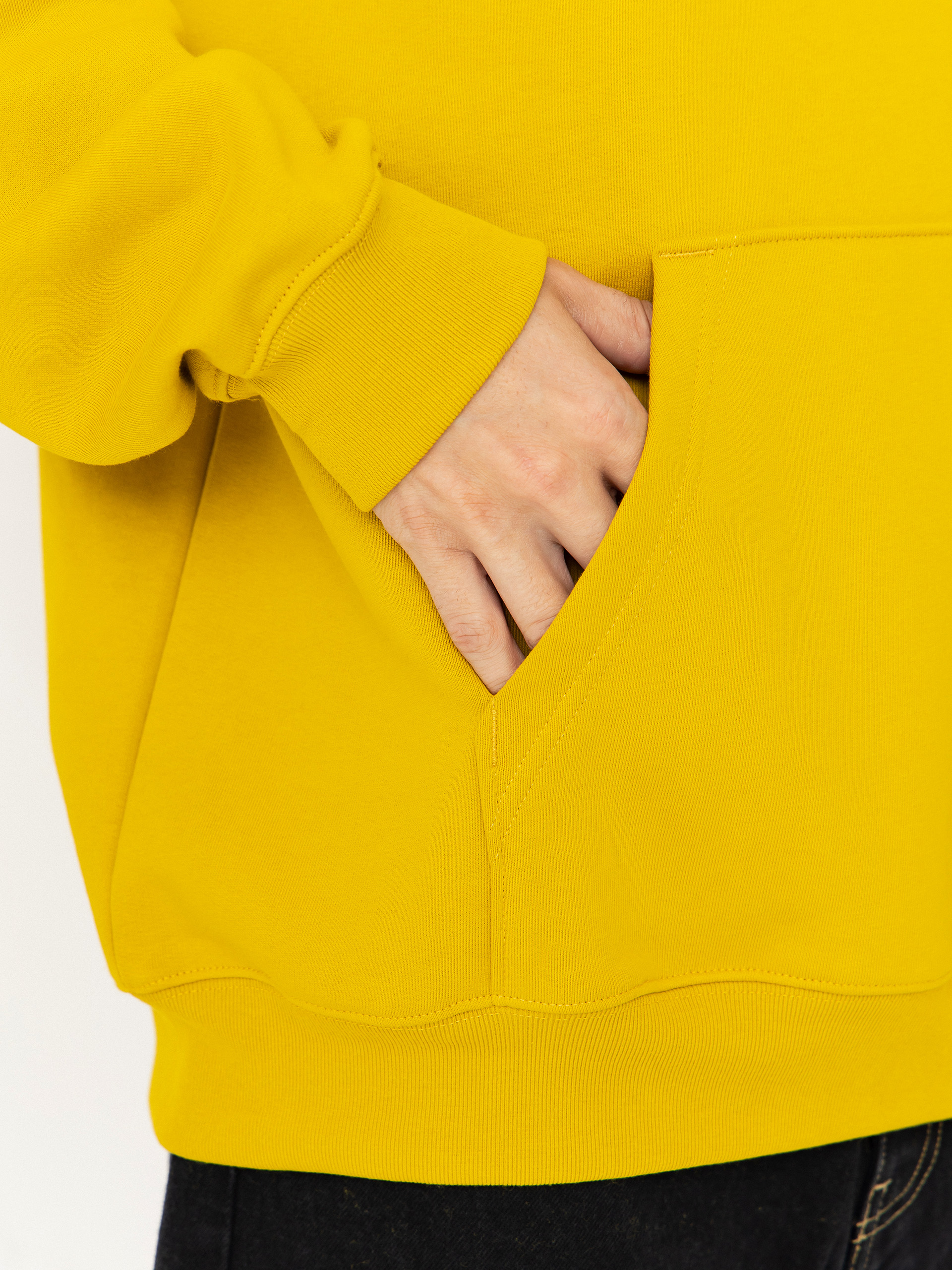 Mikina s kapucňou Vans Left Chest II Loose HD (heritage mustard)