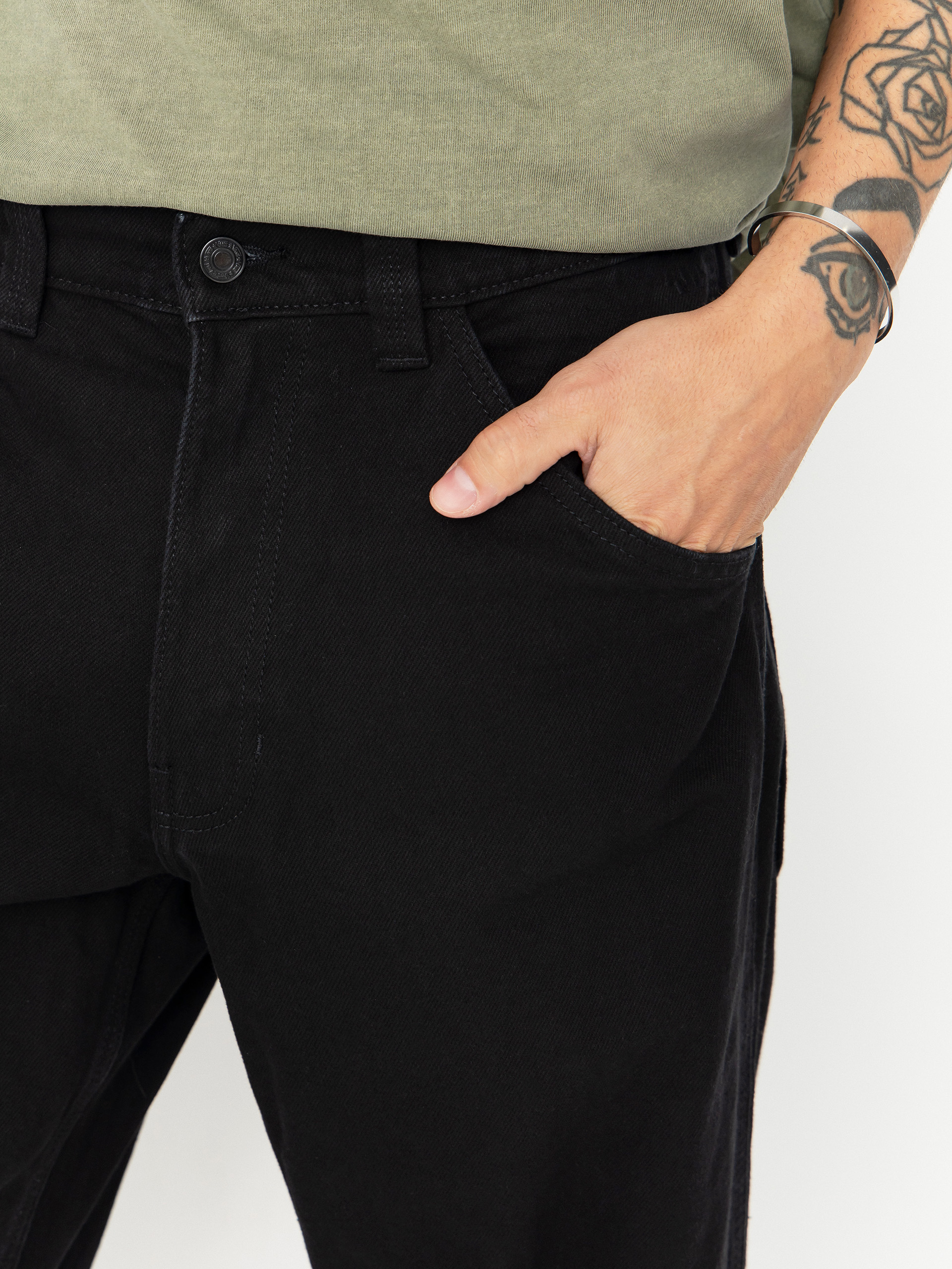 Nohavice Vans Skate Check 5 Loose Denim (black denim)