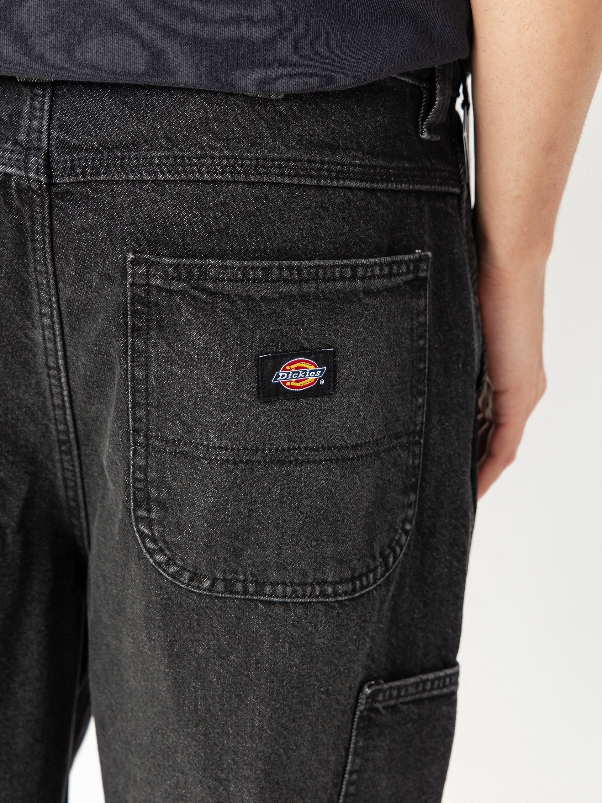 Nohavice Dickies Madison Baggy (black wash faded)