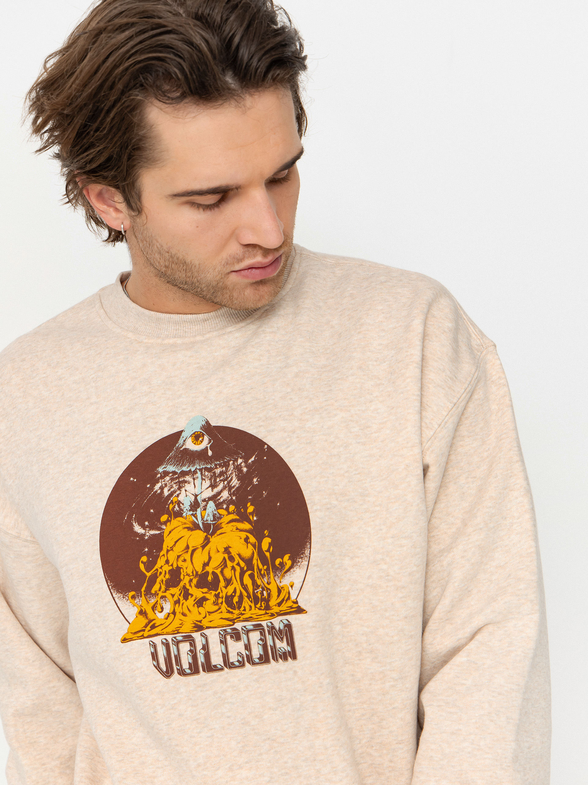 Mikina Volcom Fa Callum Rooney Crew (dust heather)