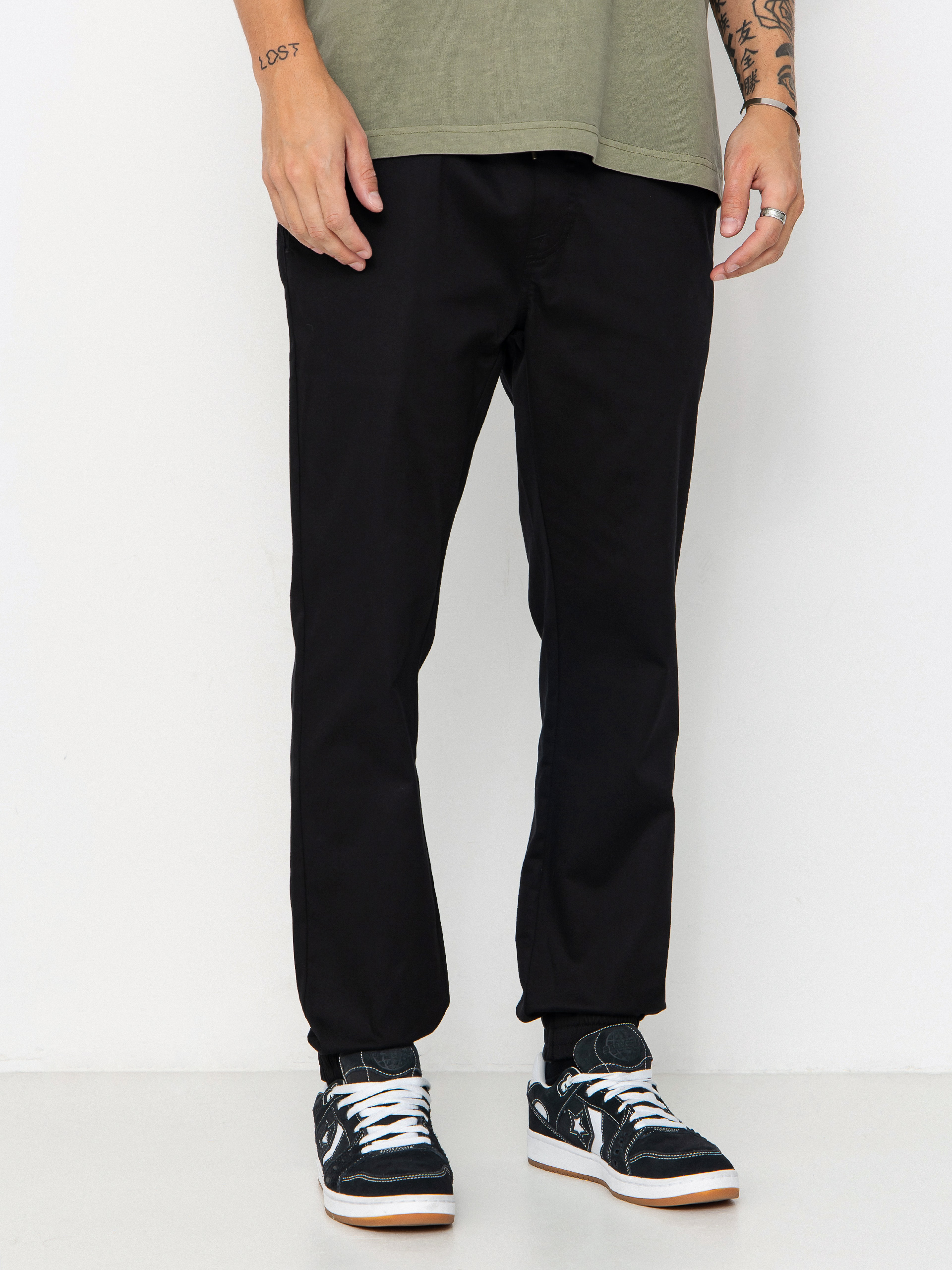 Nohavice Volcom Frickin Slim Jogger (black)