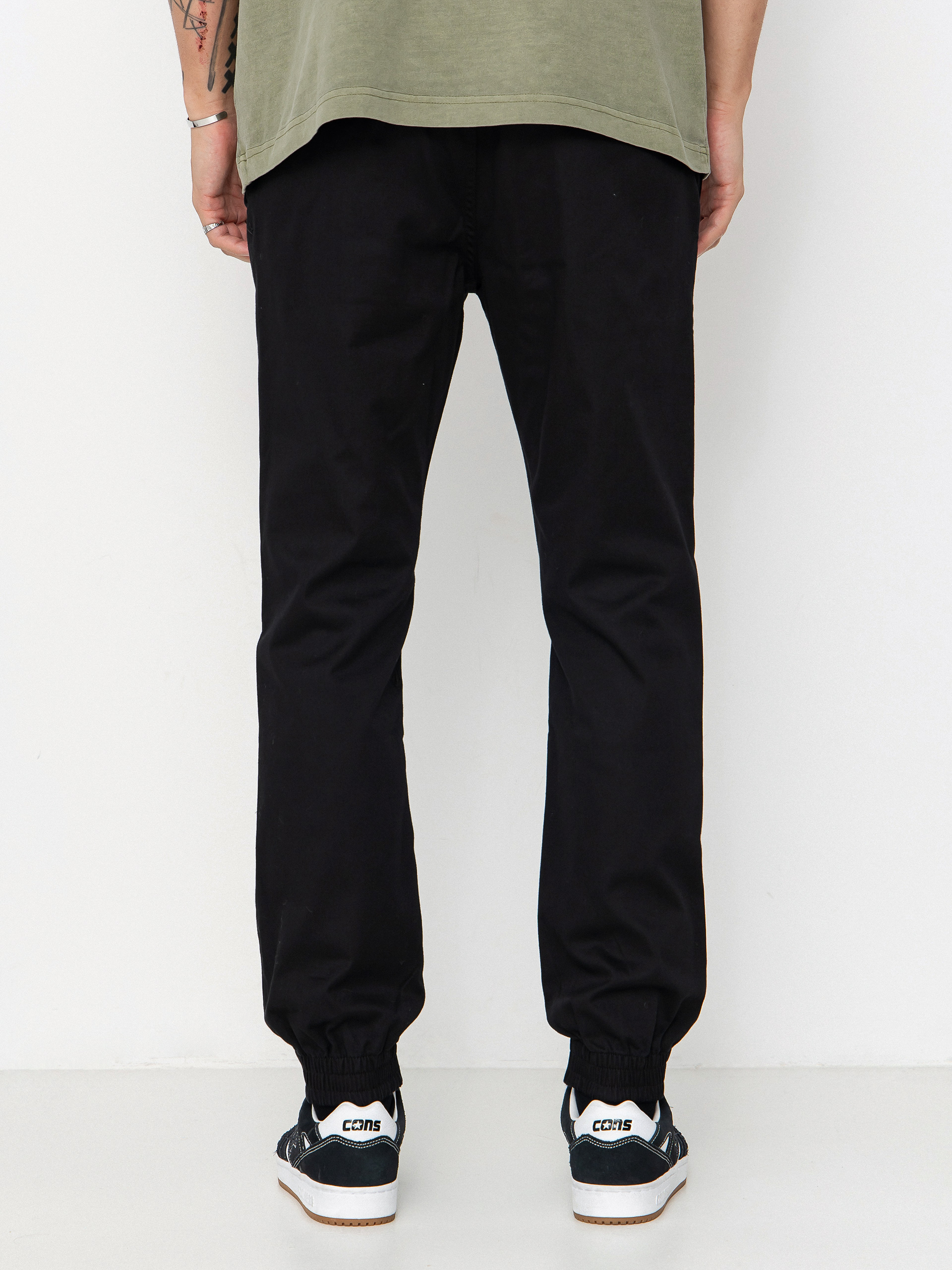 Nohavice Volcom Frickin Slim Jogger (black)