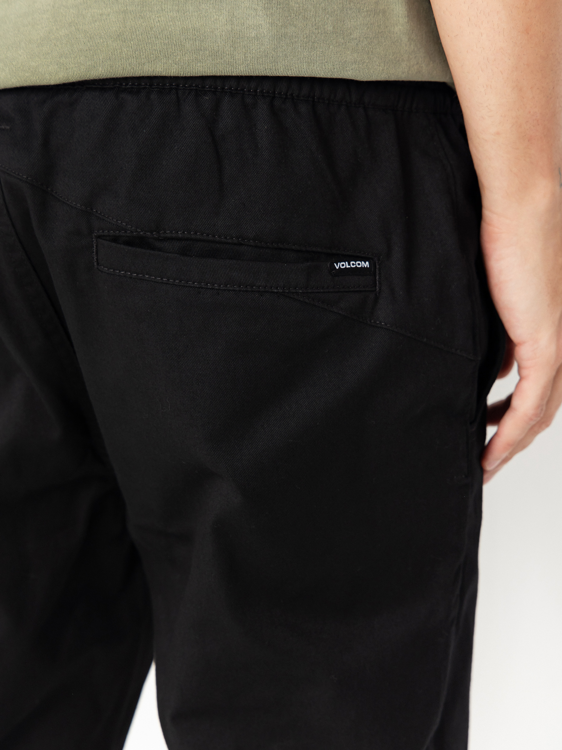 Nohavice Volcom Frickin Slim Jogger (black)