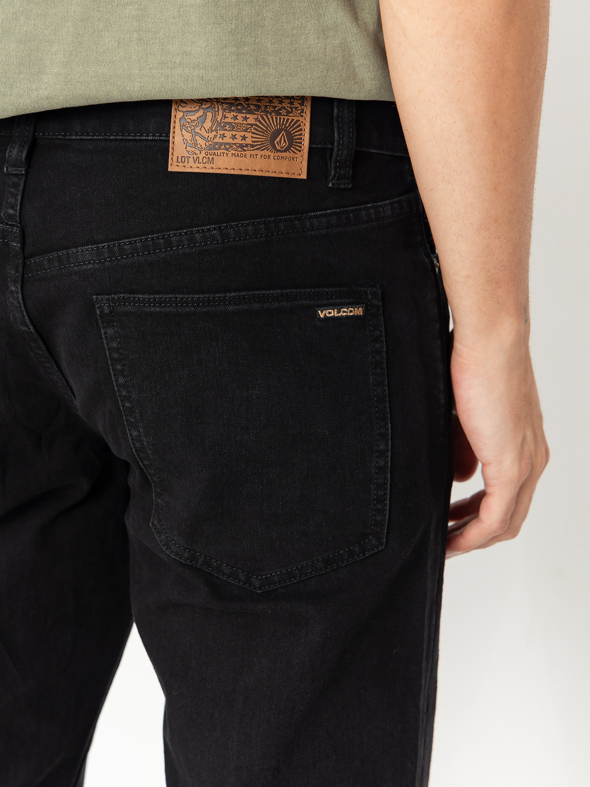 Nohavice Volcom Solver Denim (black out)