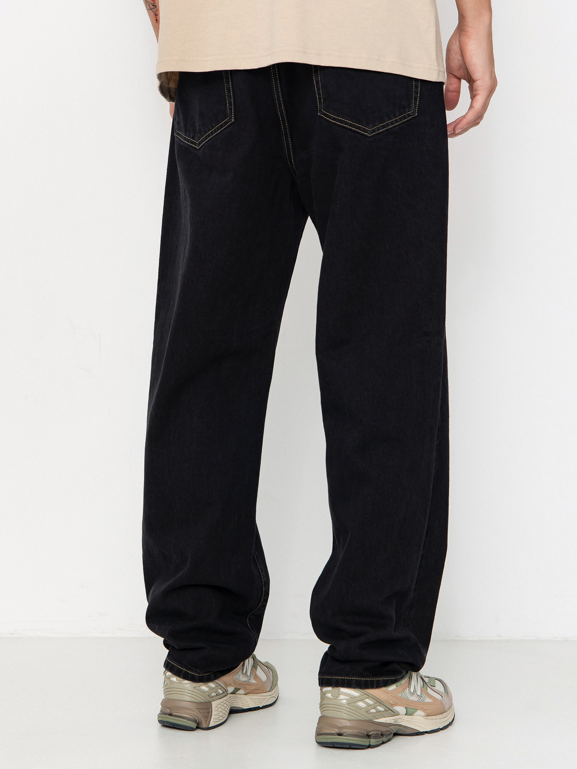 Nohavice Carhartt WIP Aaron (black/stone washed)