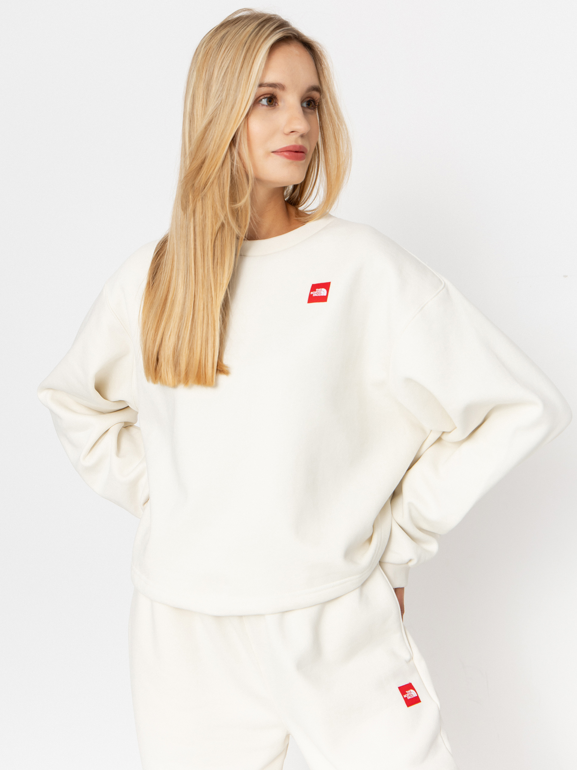 Mikina The North Face Red Box (white dune)