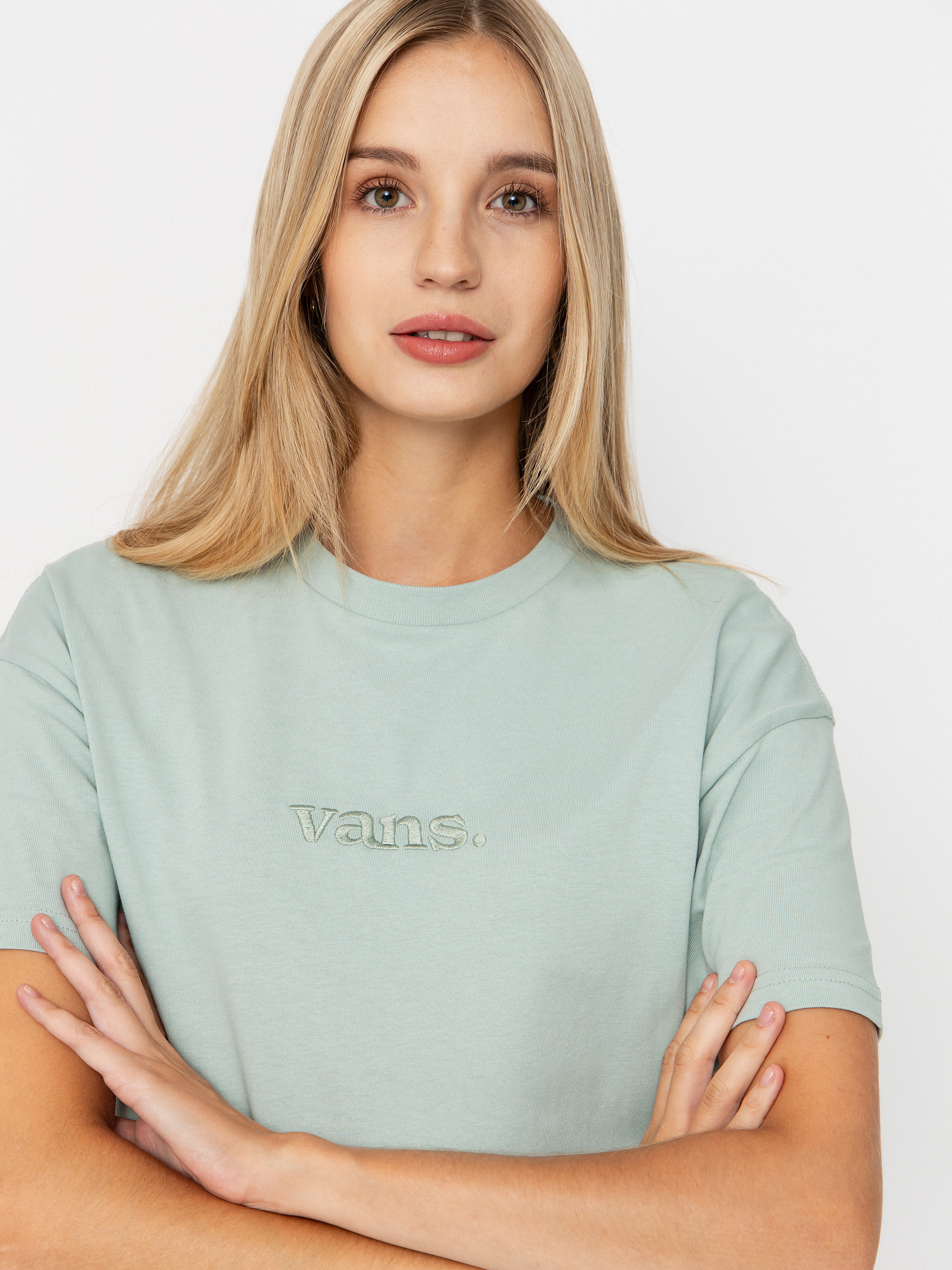 Tričko Vans W Essential Os Wmn (gray olive)
