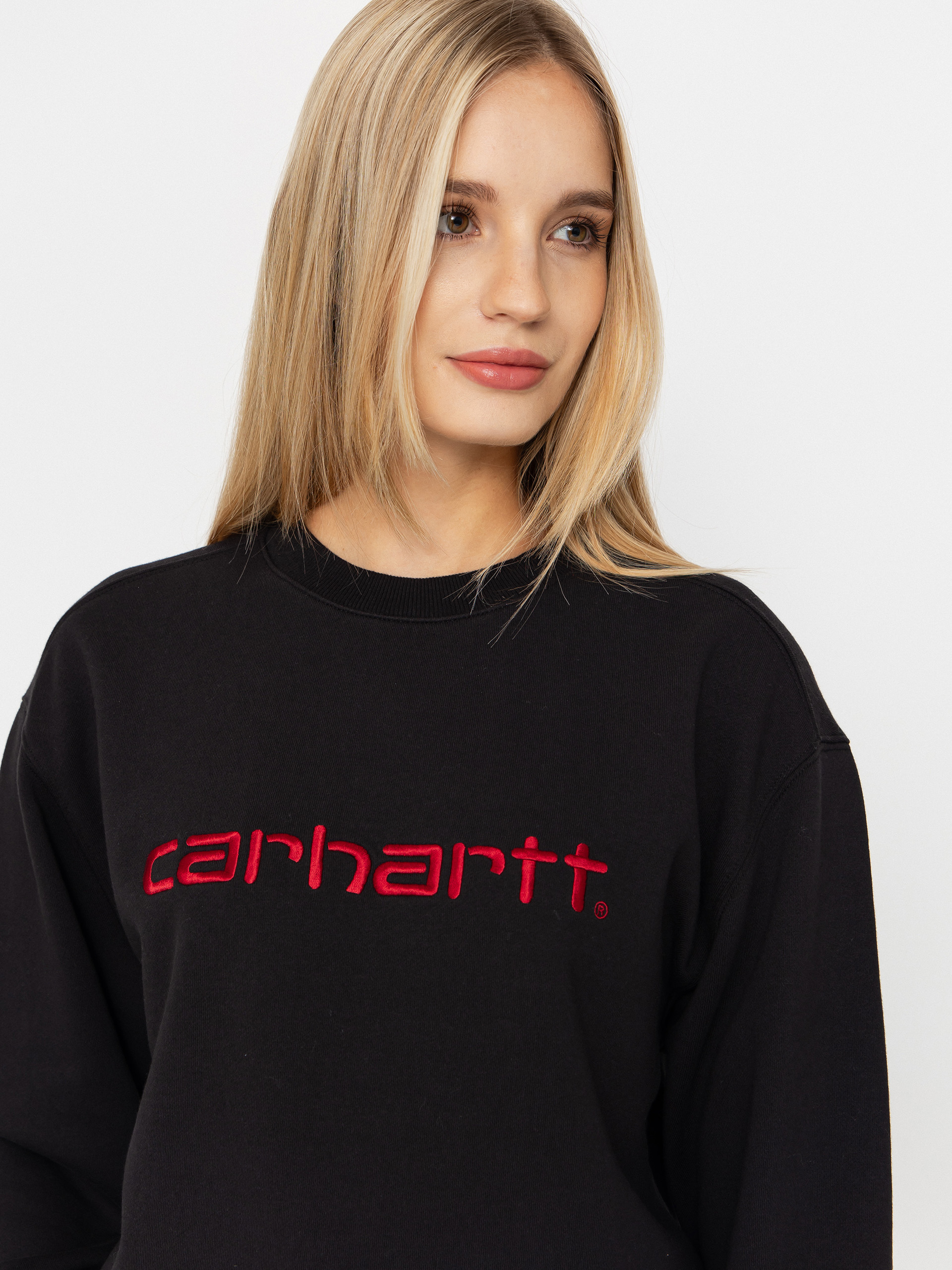 Mikina Carhartt WIP Carhartt Wmn (black/scarlet)