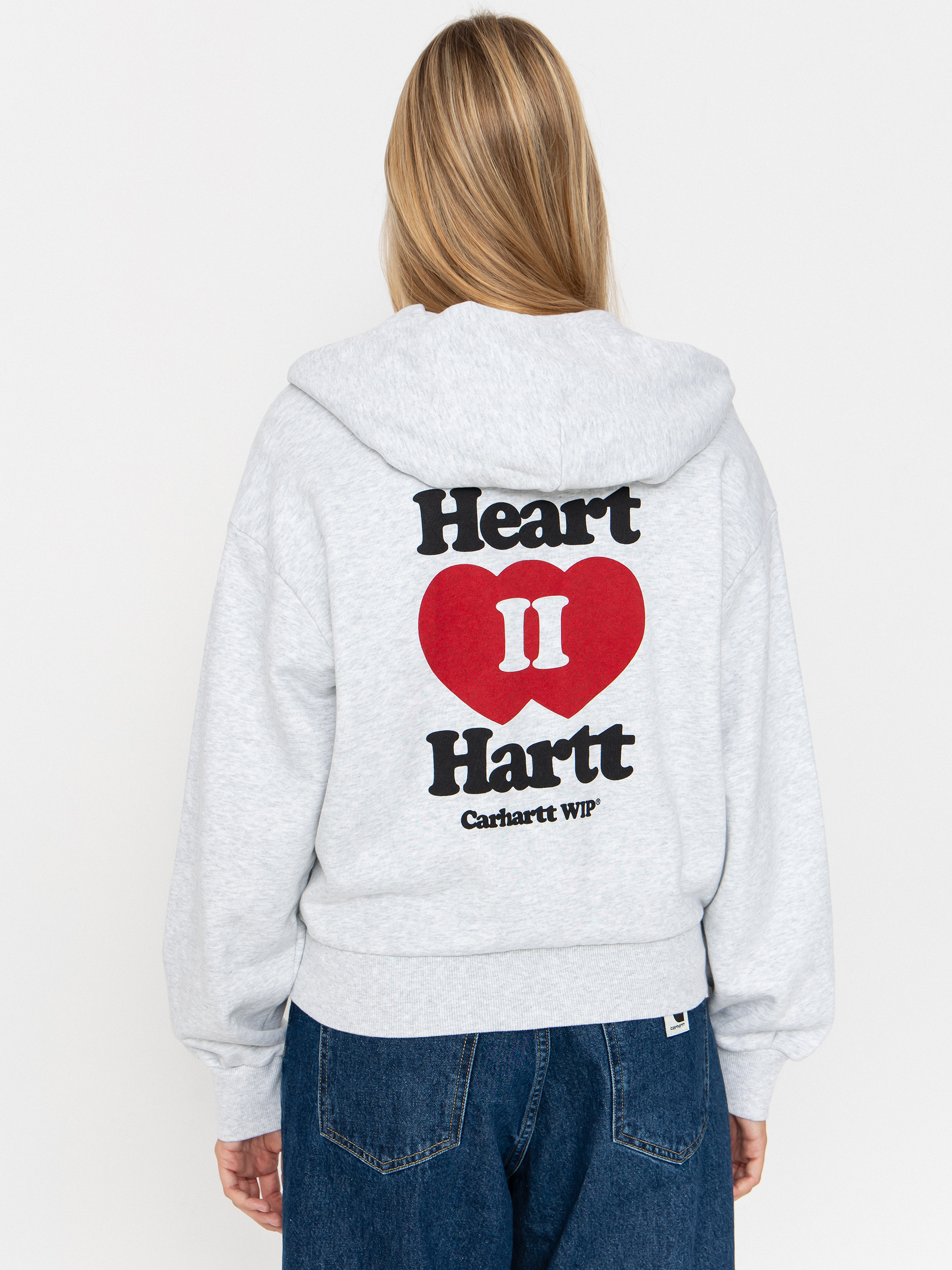 Mikina s kapucňou Carhartt WIP Heart II Hartt ZHD Wmn