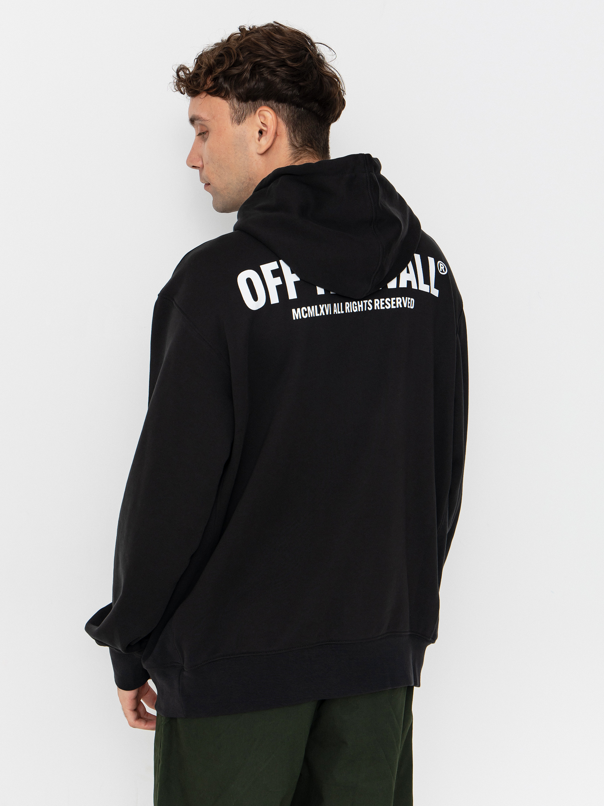 Mikina s kapucňou Vans Original Standards Statement HD (black)