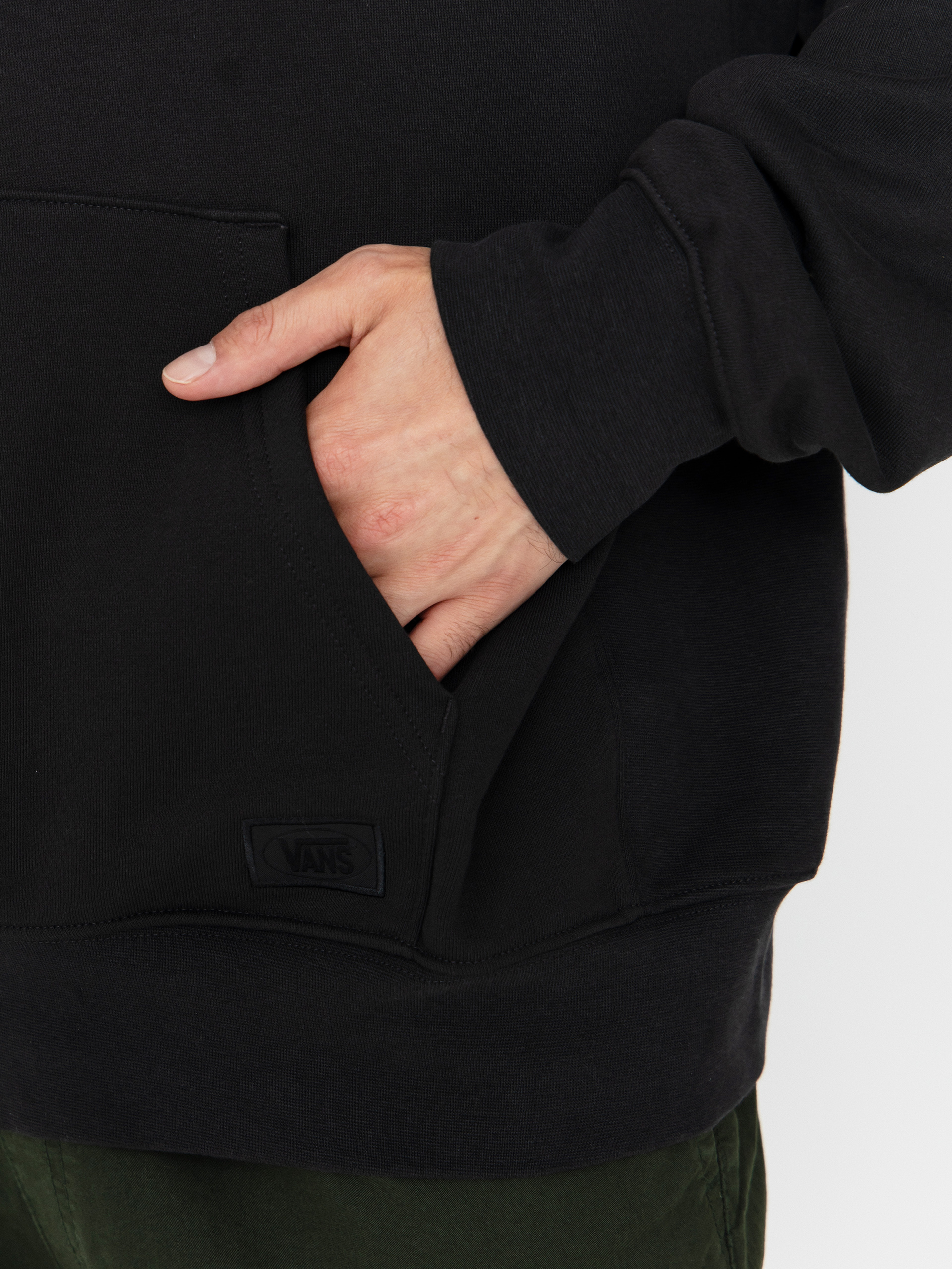 Mikina s kapucňou Vans Original Standards Statement HD (black)