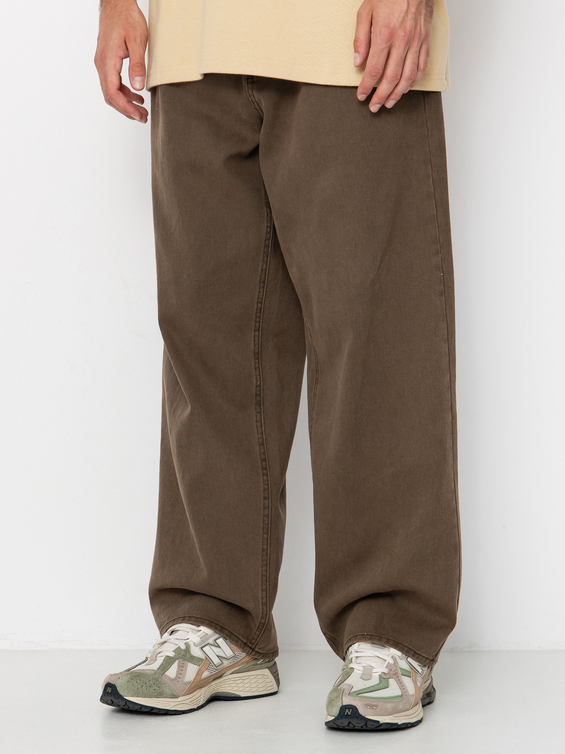 Nohavice OBEY Bigwig Baggy Denim (wren faded wash)