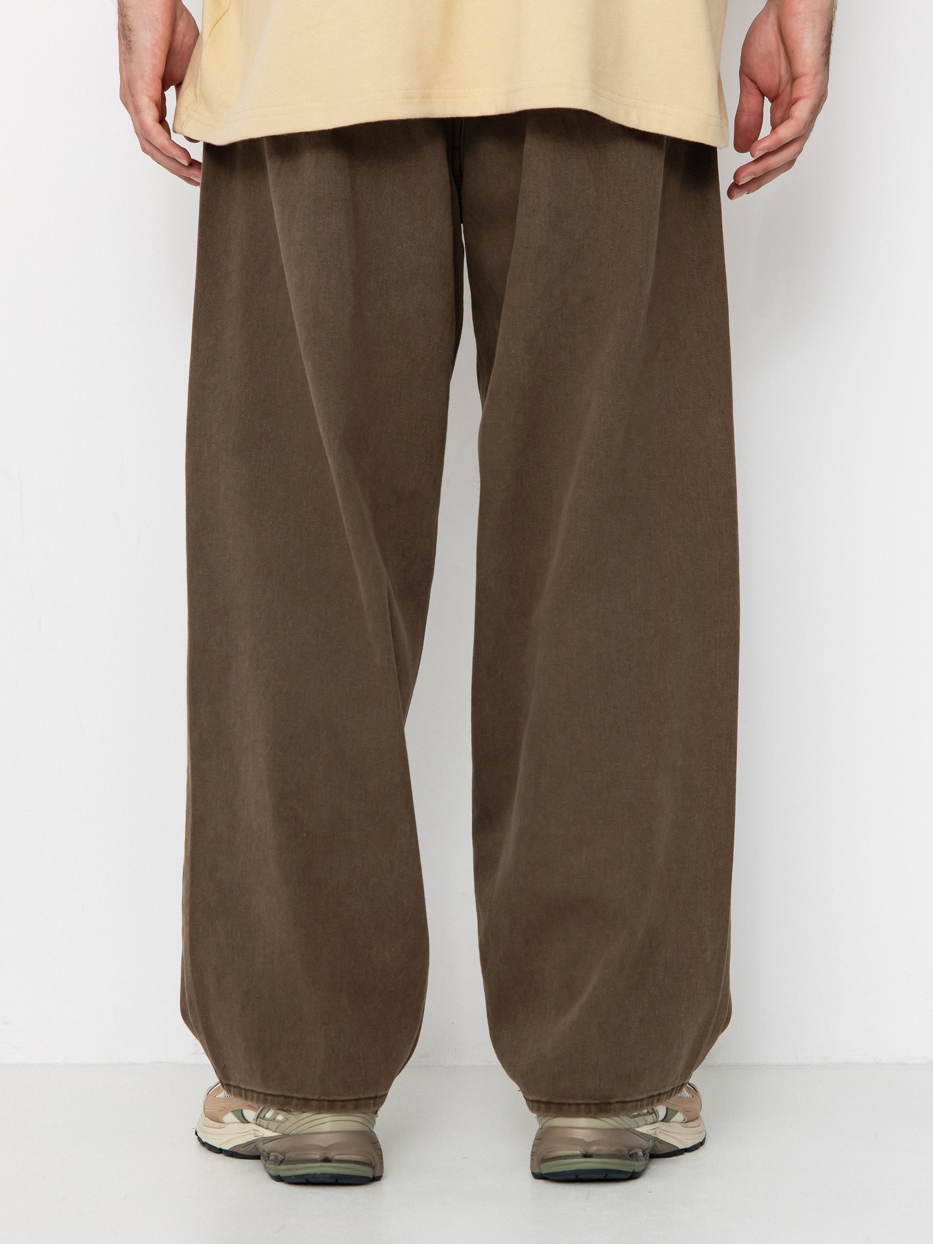 Nohavice OBEY Bigwig Baggy Denim (wren faded wash)