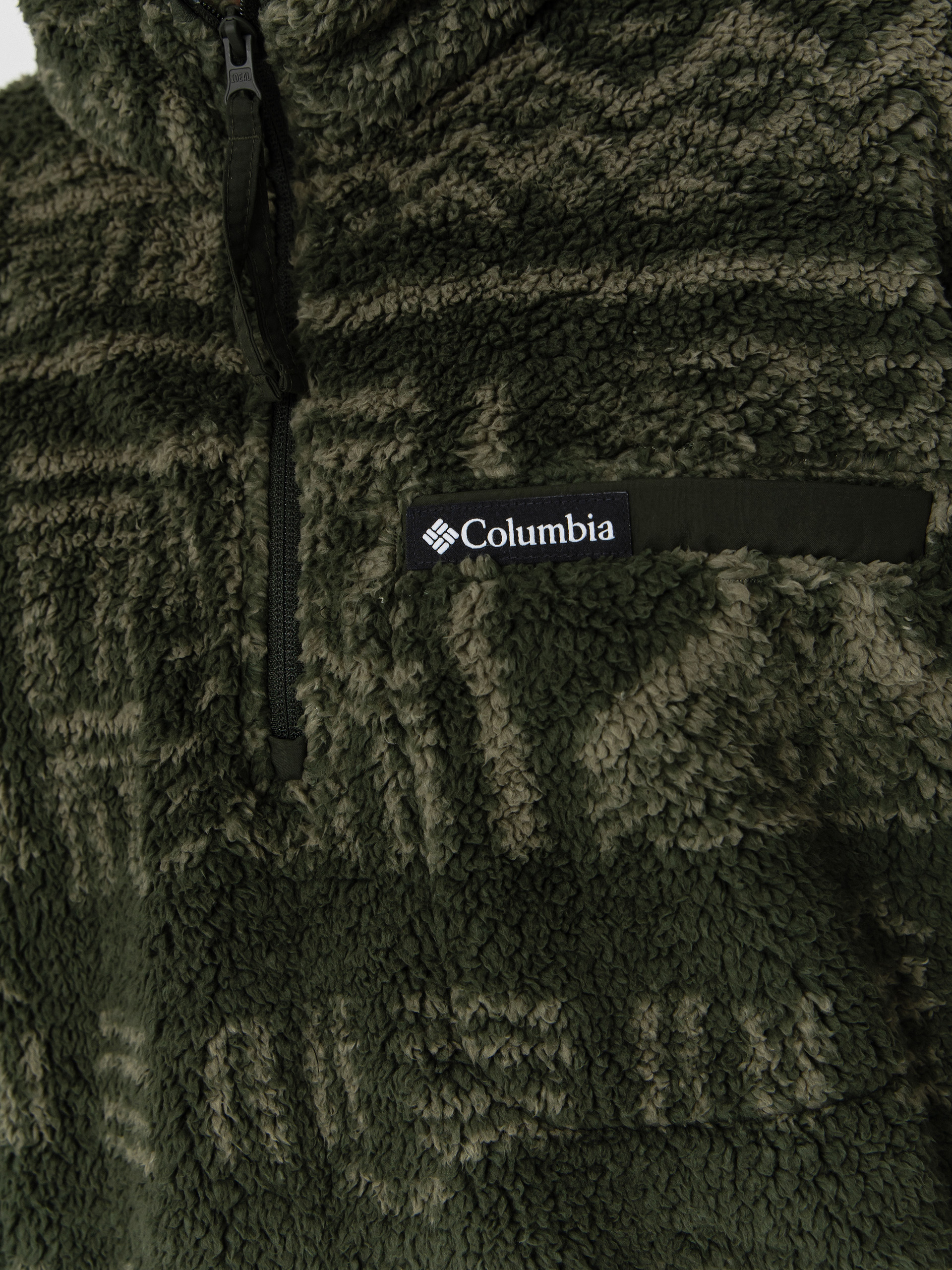 Pánsky Flísová mikina Columbia Rugged Ridge High Pile Half Zip (greenscape deschutes days)