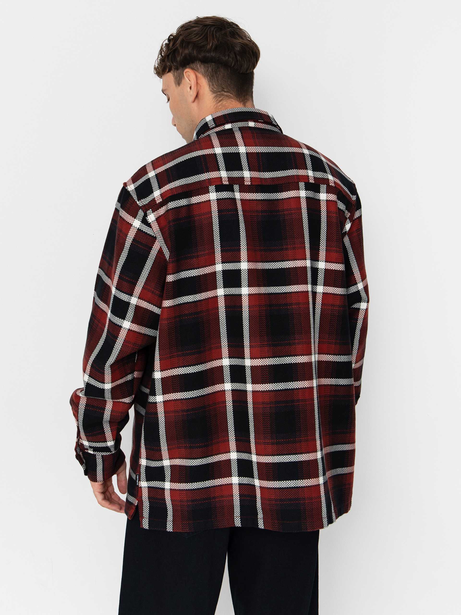 Košeľa Carhartt WIP Vaughn (vaughn check/dark brick)