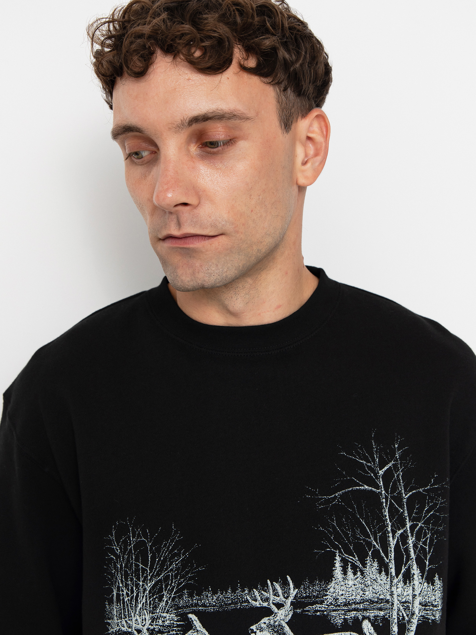 Mikina Brixton Gallop Crew (black)