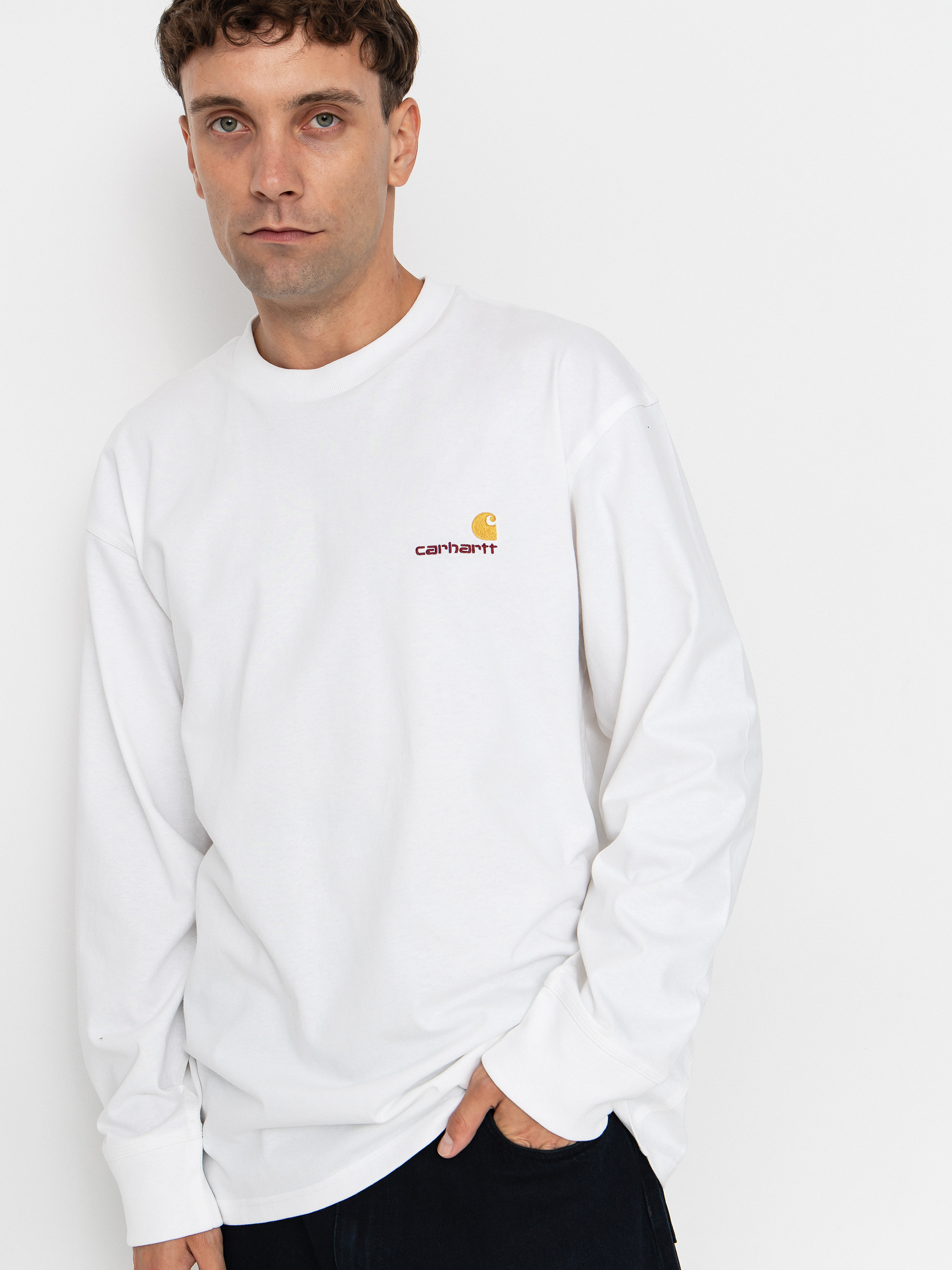 Triko Carhartt WIP American Script (white)