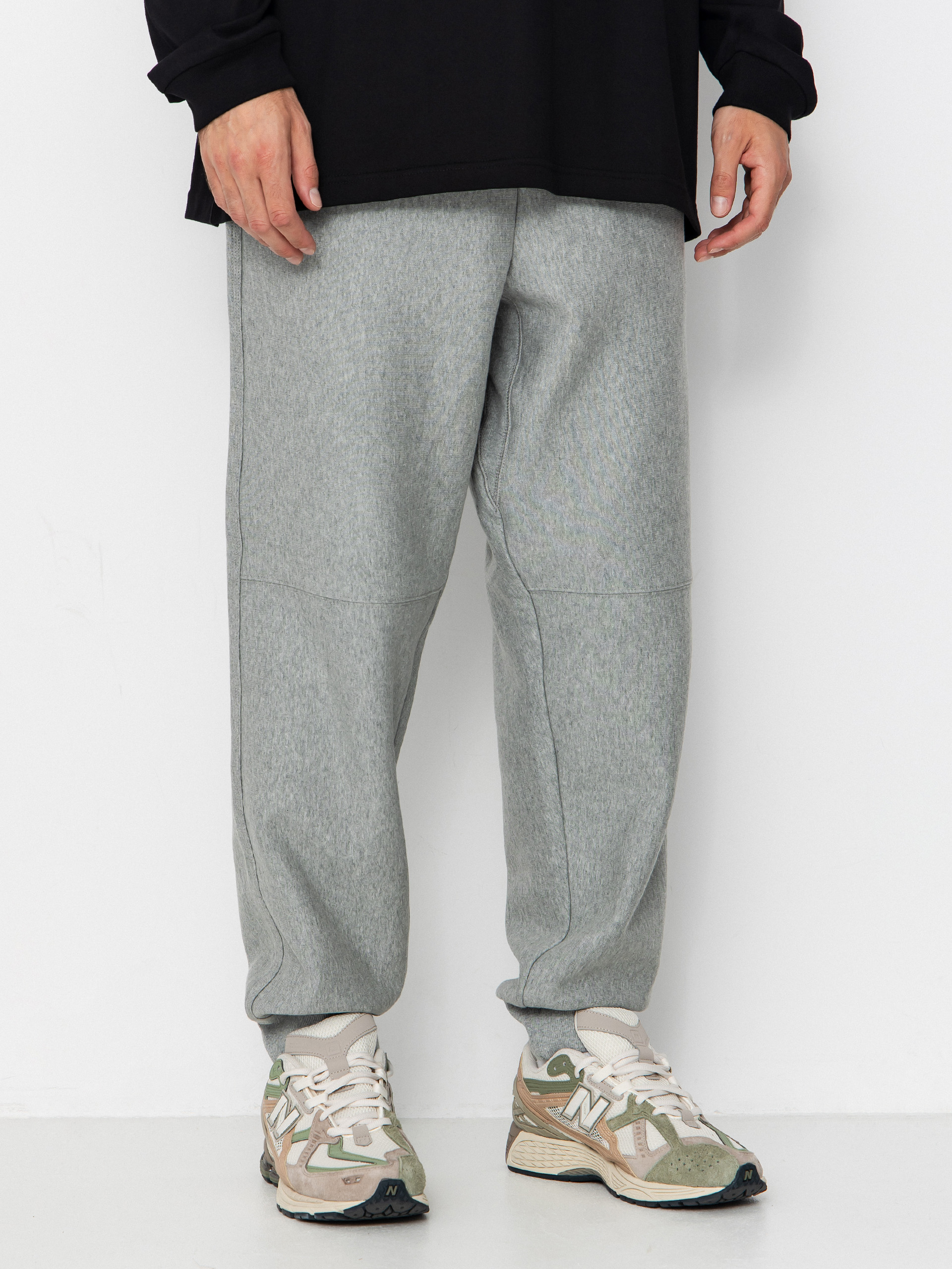 Nohavice Carhartt WIP American Script Jogging (grey heather)