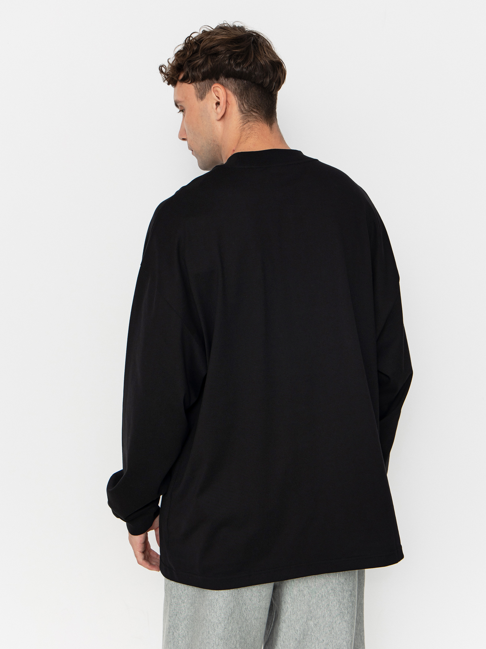 Triko Carhartt WIP Schooling Mockneck (black/wax)