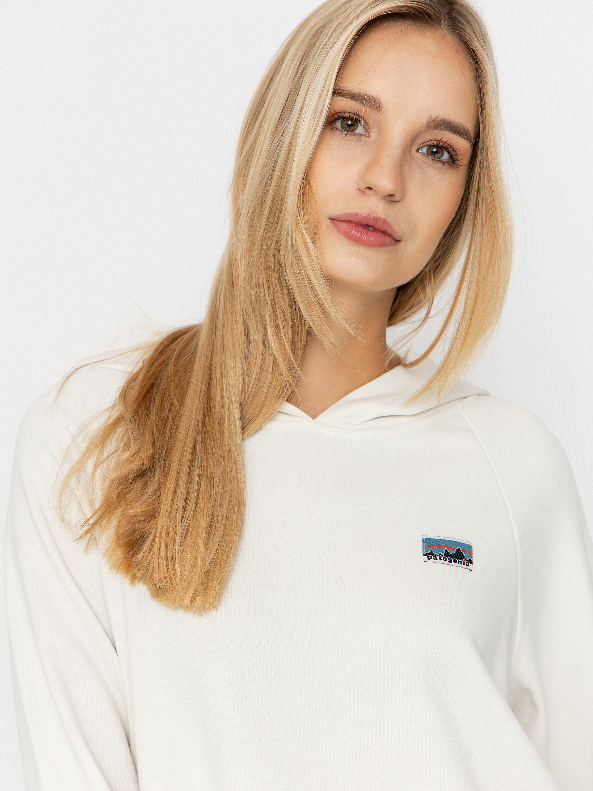 Mikina s kapucňou Patagonia Regenerative Organic Certified Cotton Essential HD Wmn (wool white)