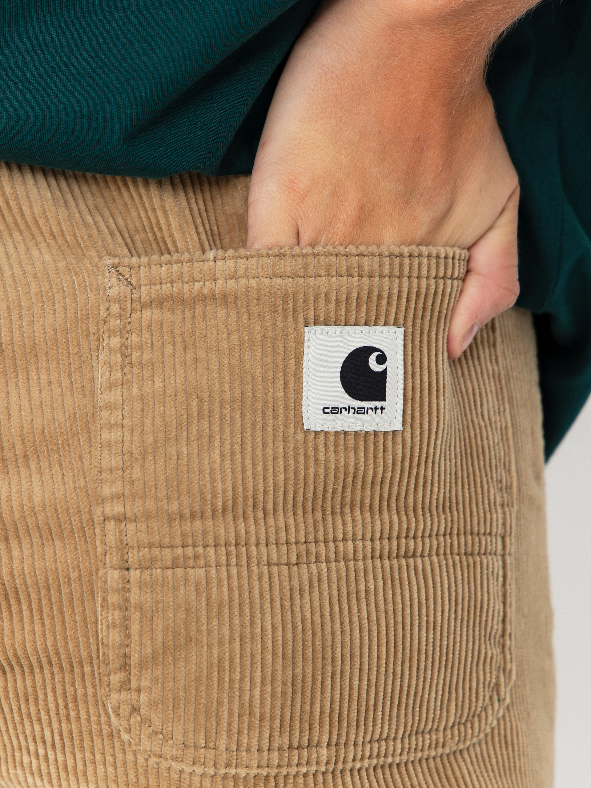 Nohavice Carhartt WIP Simple Wmn (leather/rinsed)