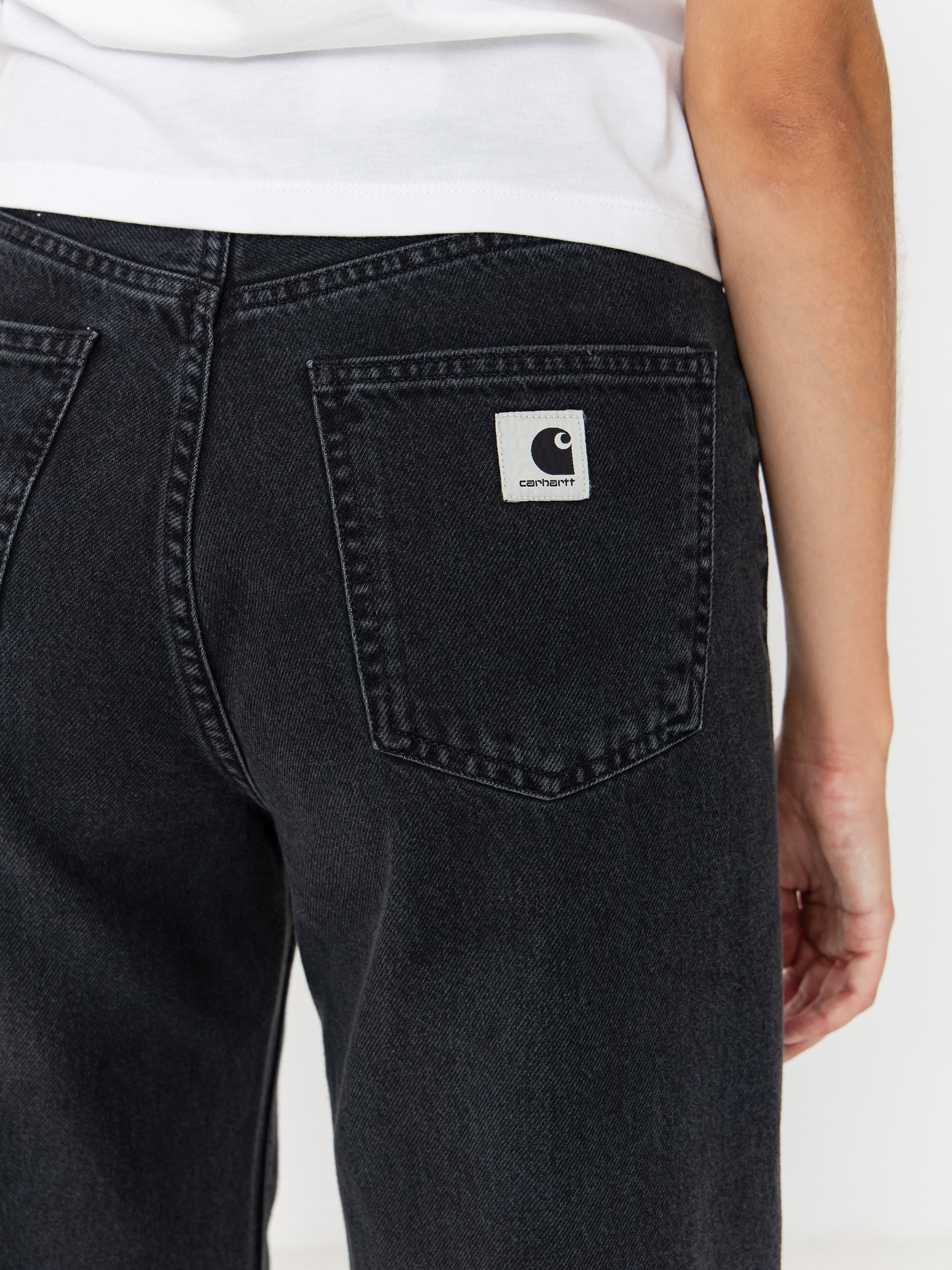 Nohavice Carhartt WIP Jane Wmn (black/heavy stone wash)