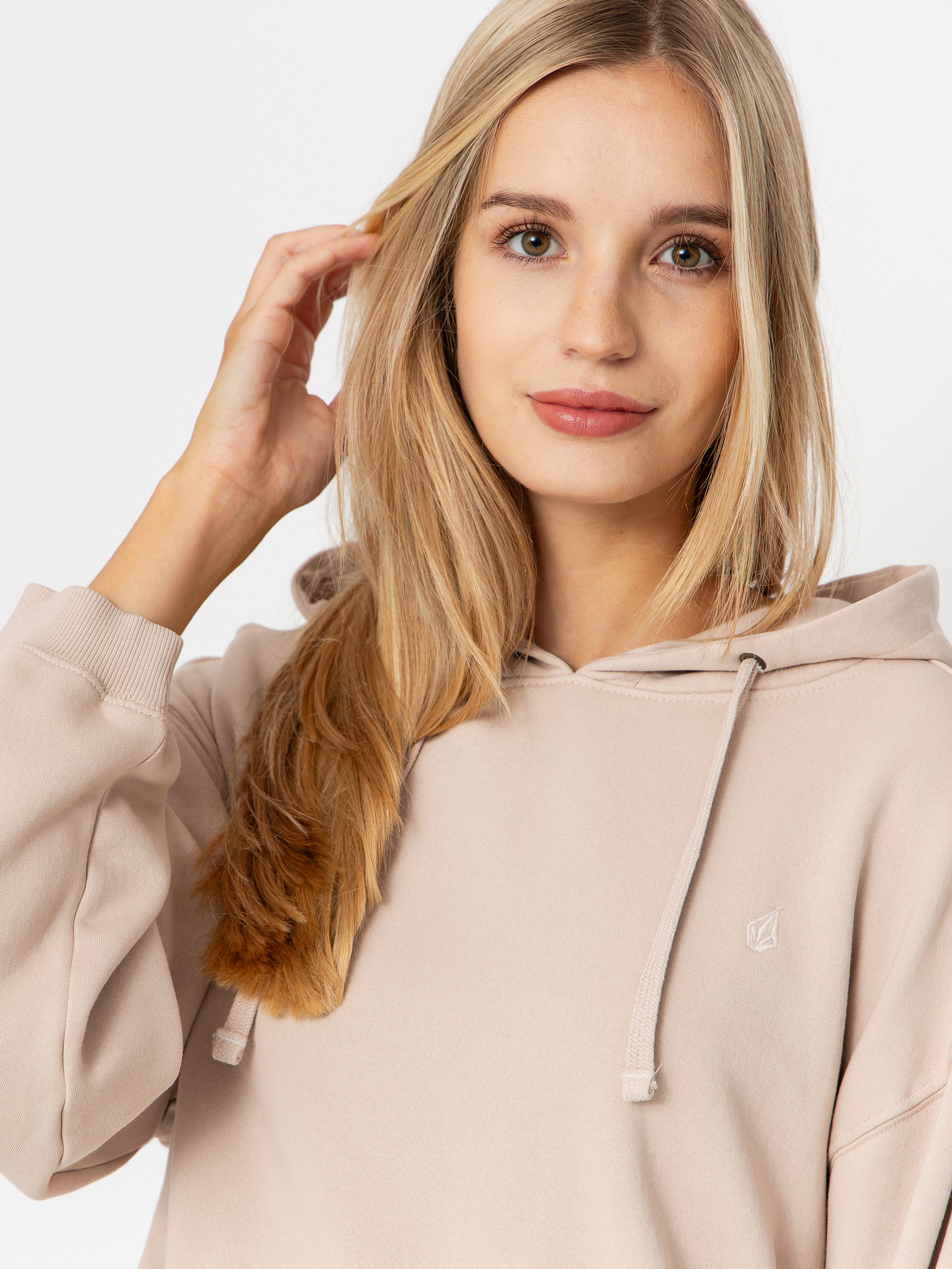 Mikina s kapucňou Volcom Stone Soft HD Wmn (khakiest)