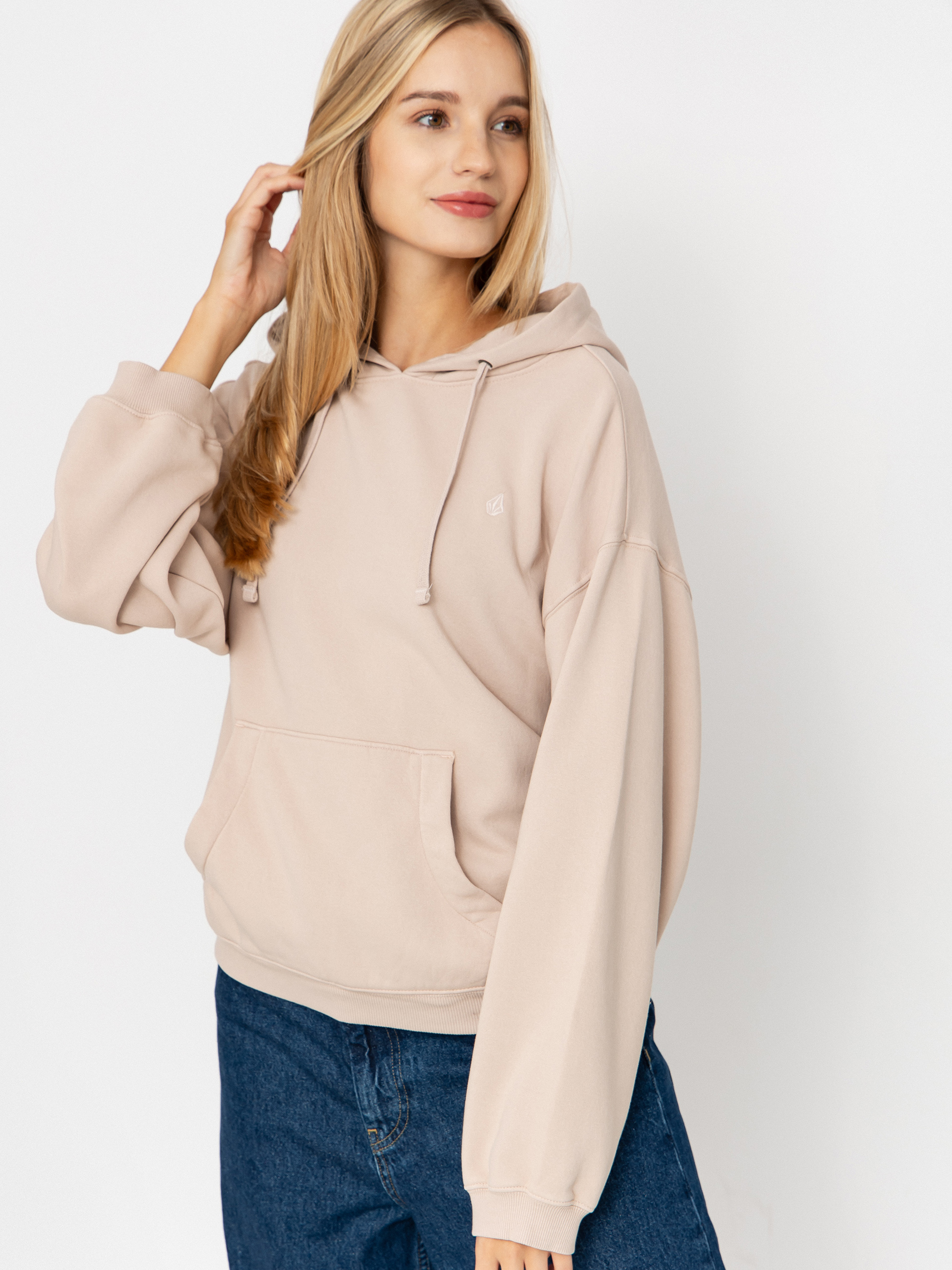 Mikina s kapucu0148ou Volcom Stone Soft HD Wmn (khakiest)