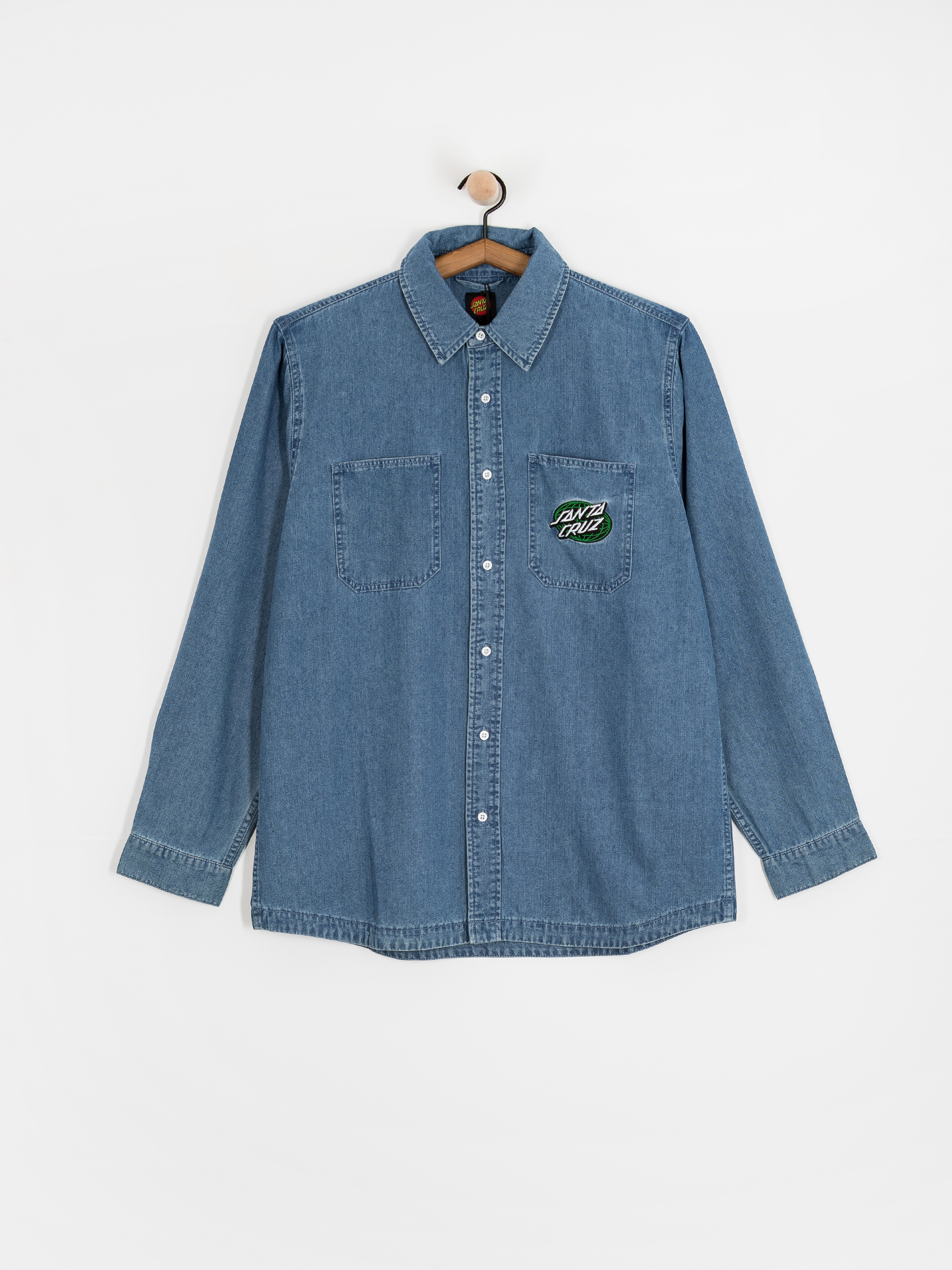 Košeľa Santa Cruz Global Oval Dot (classic blue)