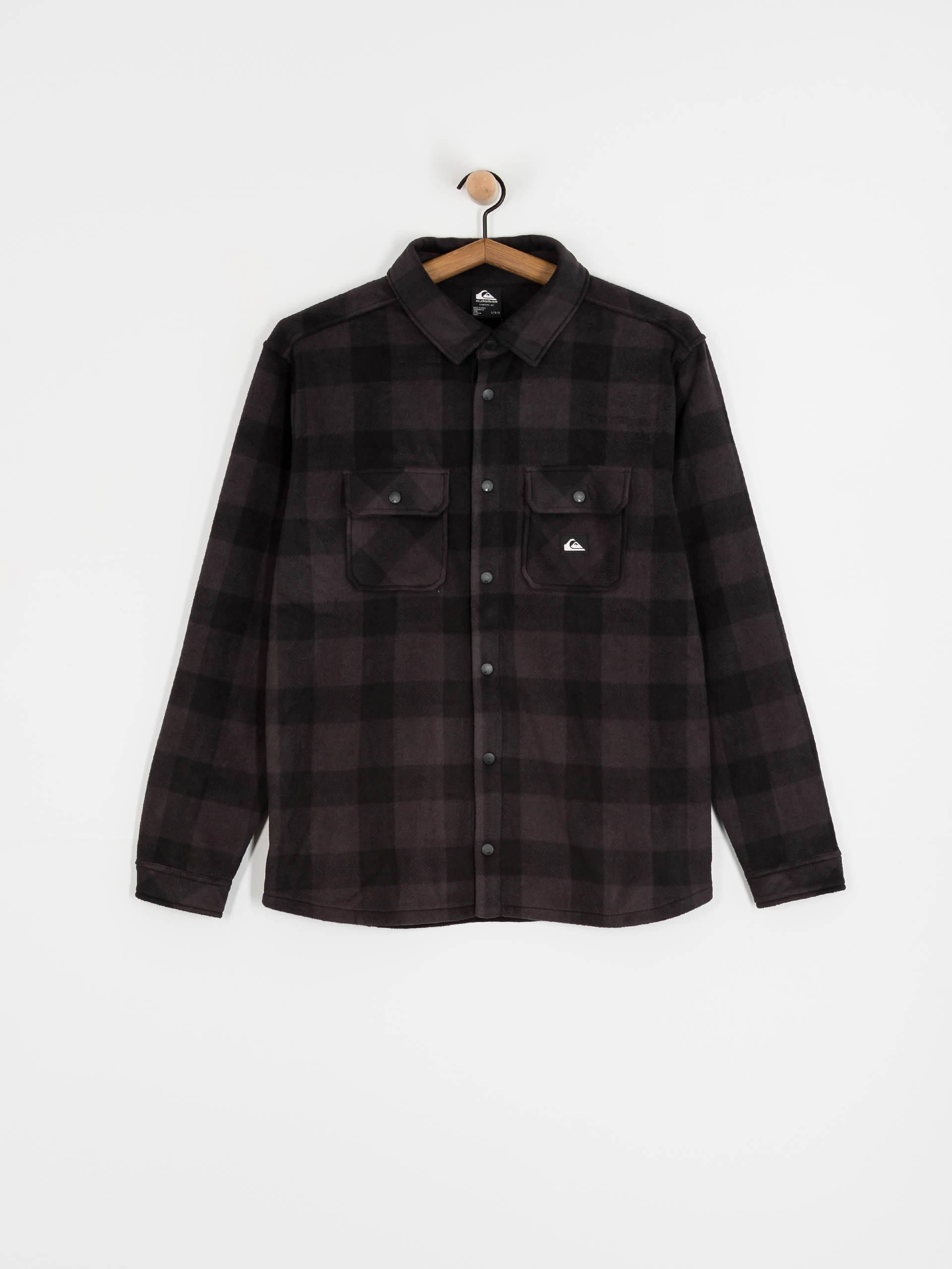 Košeľa Quiksilver Bering Strait Check (black northsea plaid)