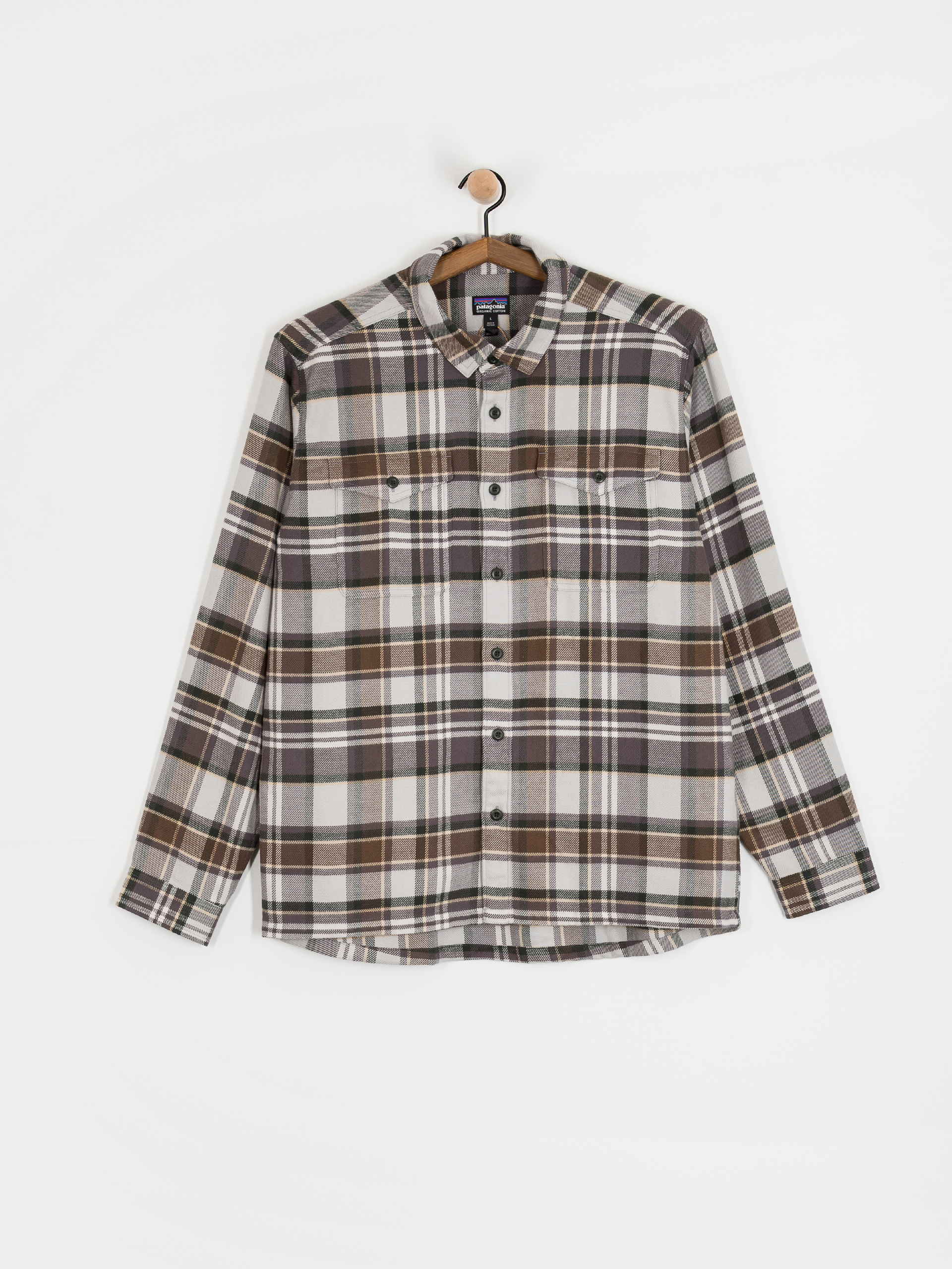 Košeľa Patagonia Fjord Flannel (blizzard salt grey)