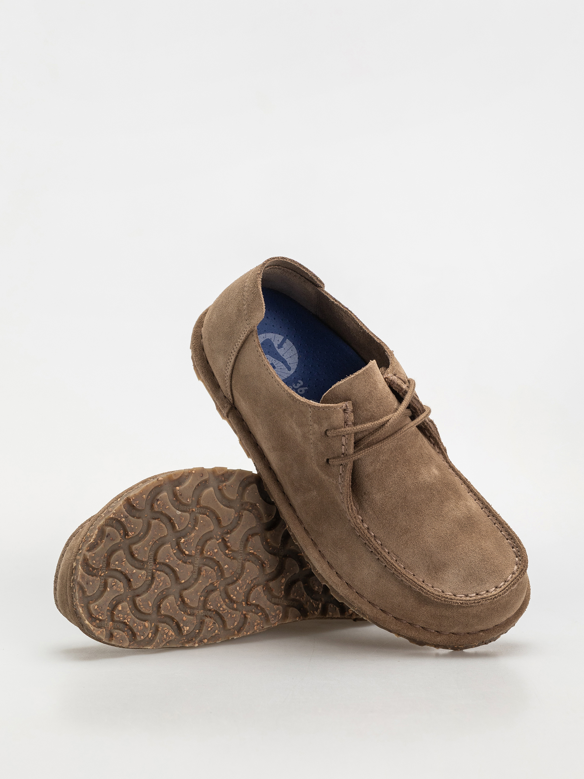 Šľapky Birkenstock Utti Lace Suede Leather Narrow Wmn (gray taupe)