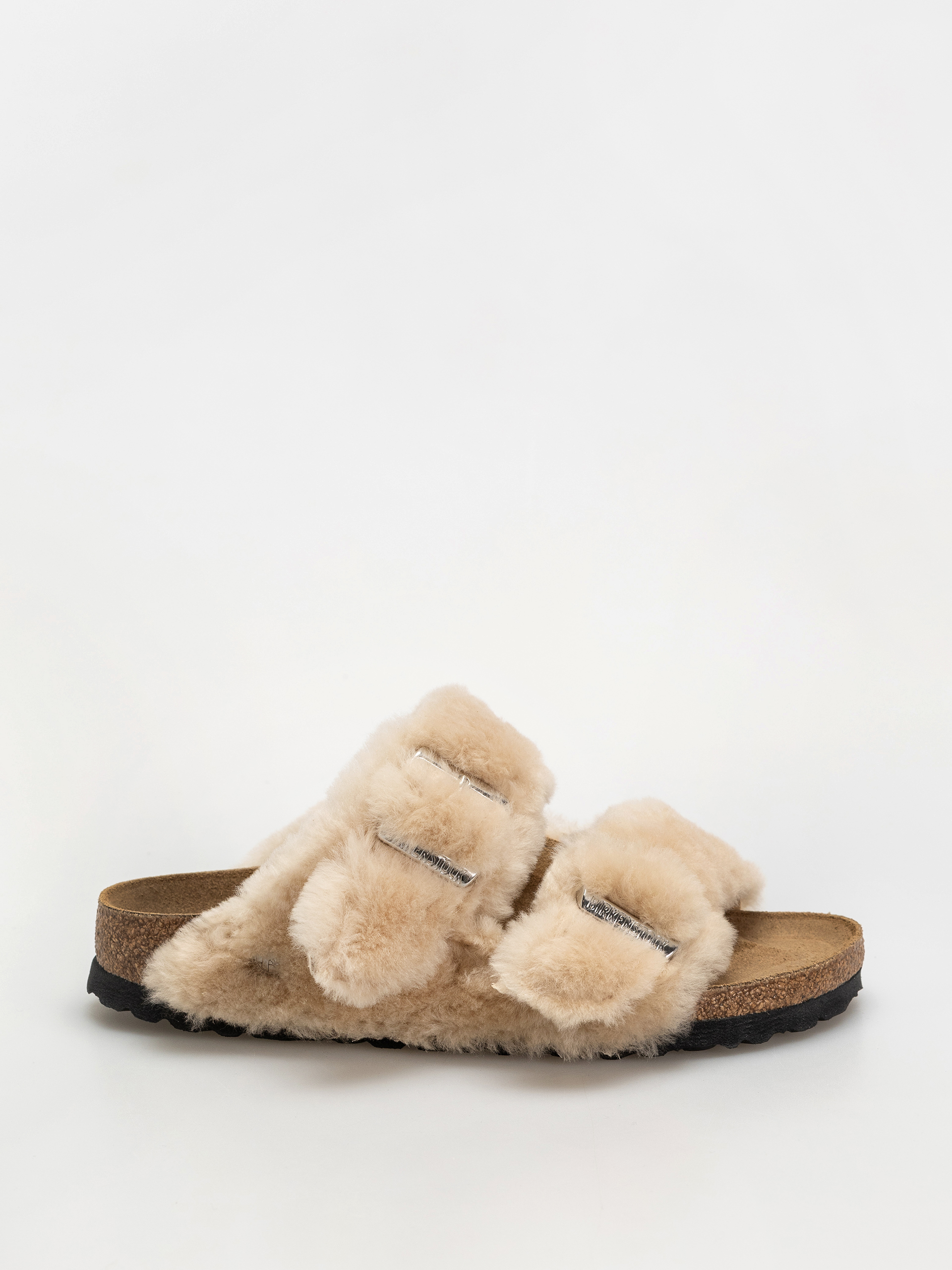 u0160u013eapky Birkenstock Arizona Shearling Cover Upper Narrow Wmn (sandcastle)