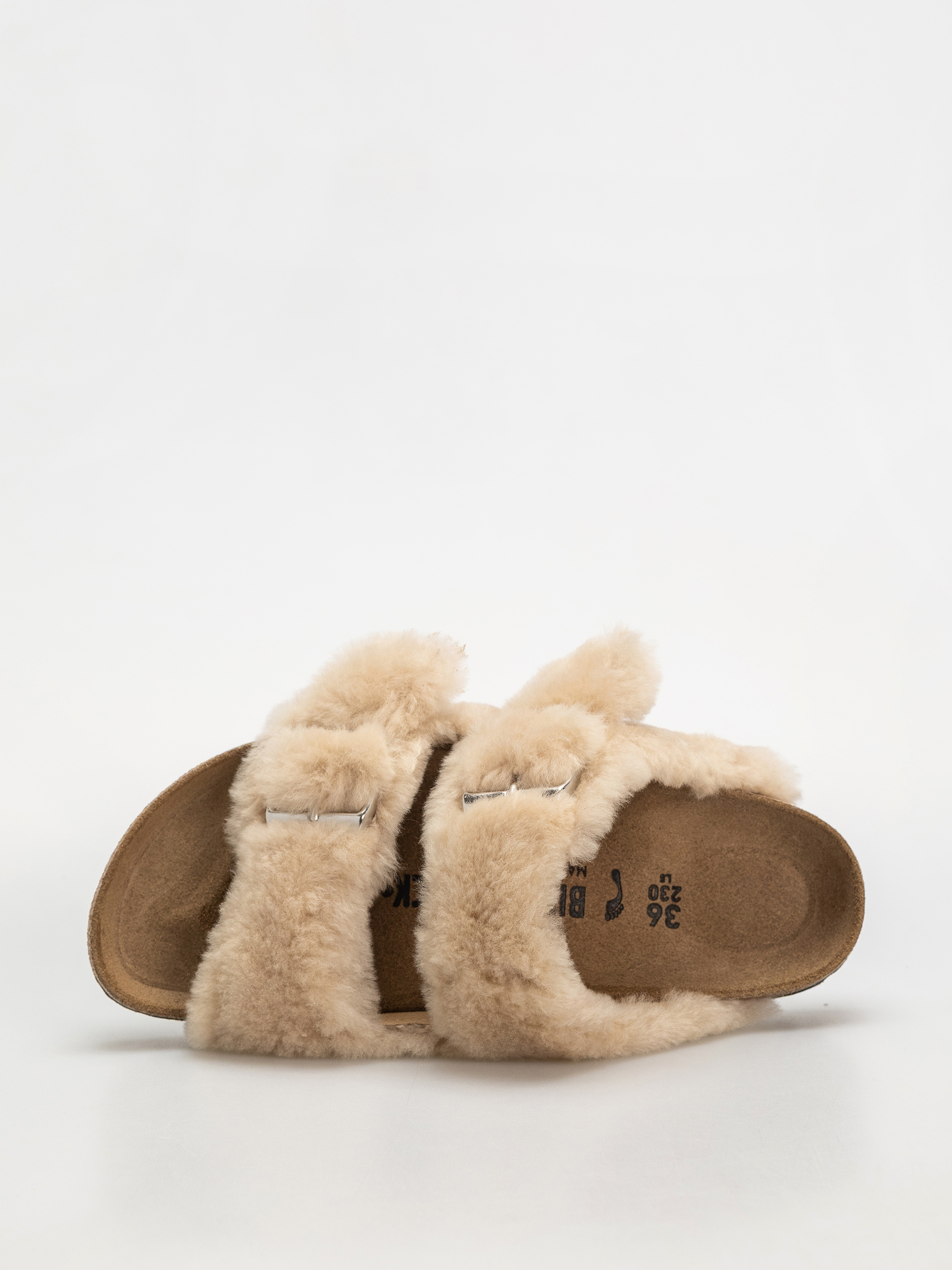Šľapky Birkenstock Arizona Shearling Cover Upper Narrow Wmn (sandcastle)