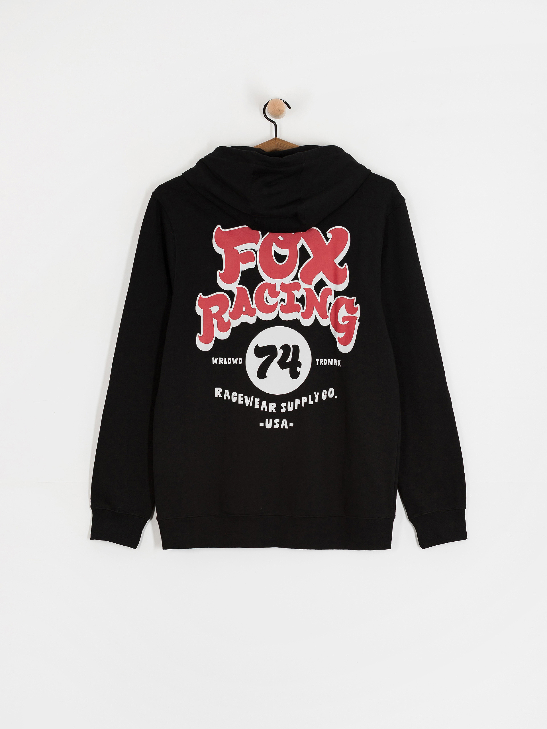 Mikina s kapucňou Fox Racewear HD (black)