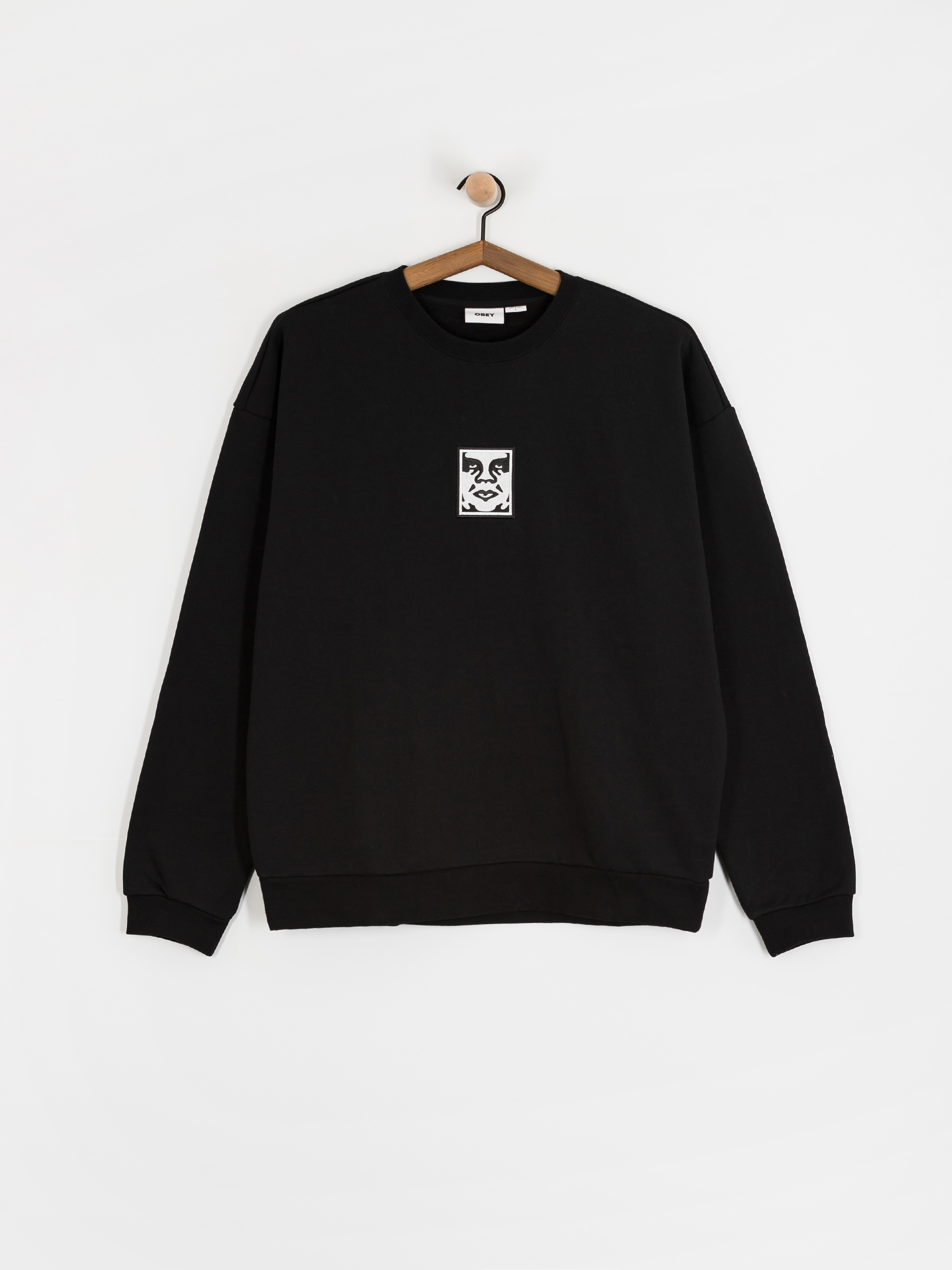 Mikina OBEY Icon Extra Heavy II (black)