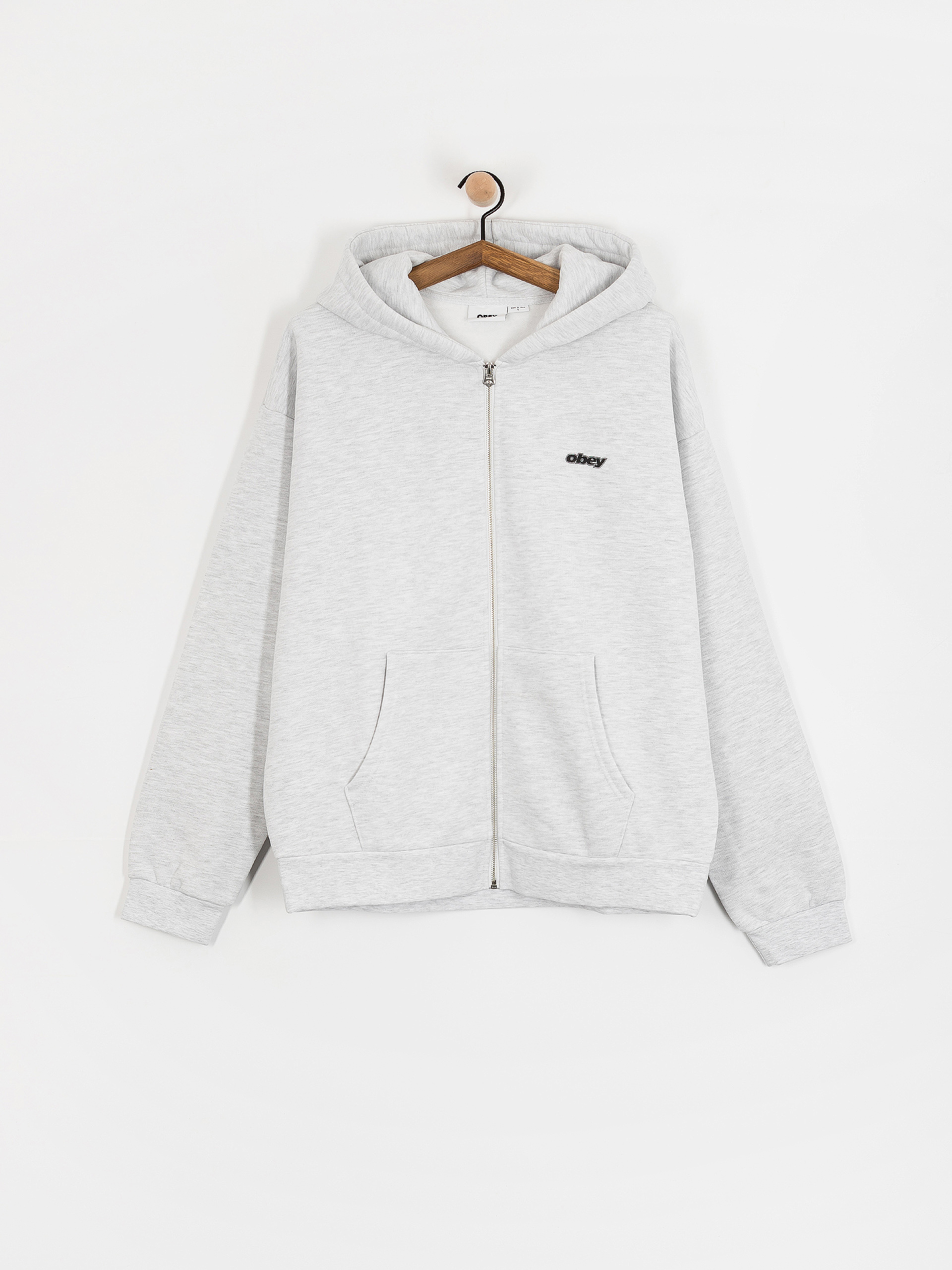 Mikina s kapucňou OBEY Gaze Extra Heavy ZHD (ash grey)