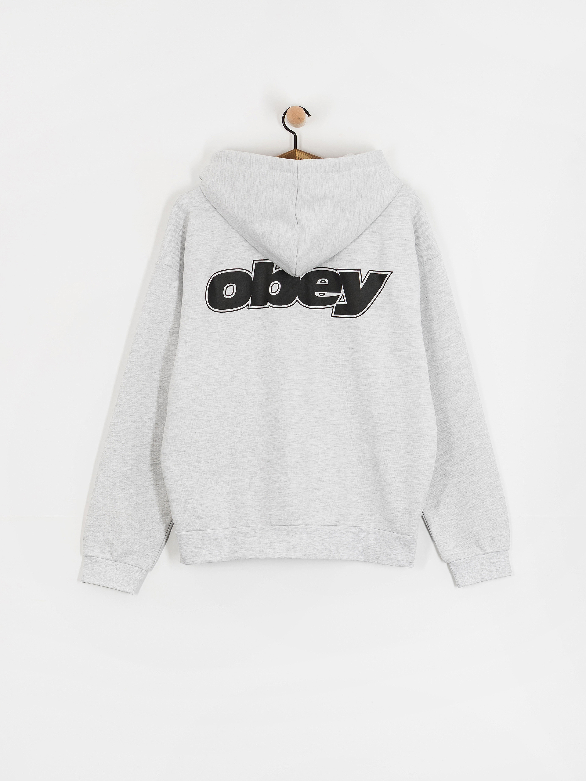 Mikina s kapucňou OBEY Gaze Extra Heavy ZHD (ash grey)