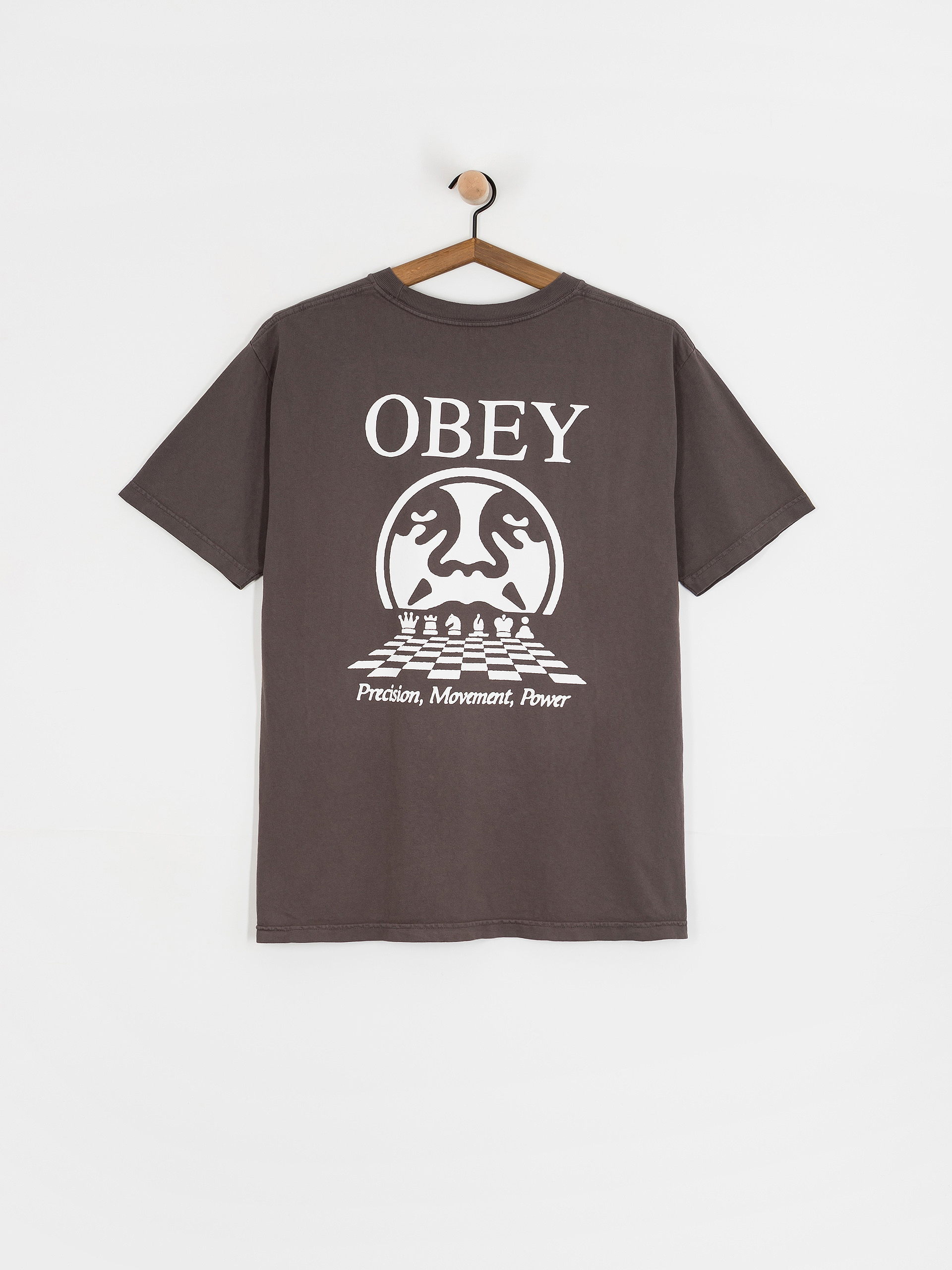 Tričko OBEY Obey Precision (pigment dusty black)