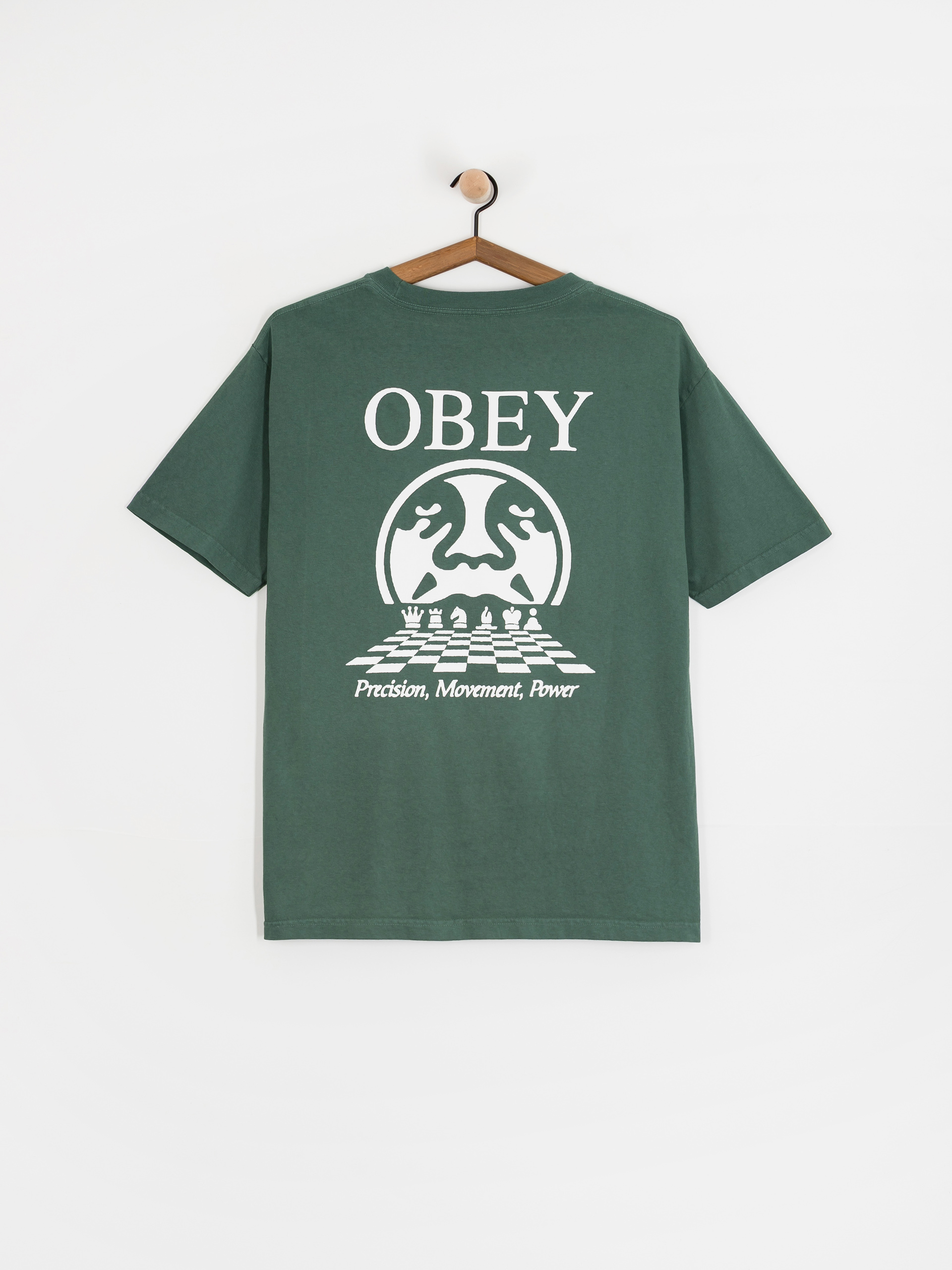 Tričko OBEY Obey Precision (pigment rainforest)