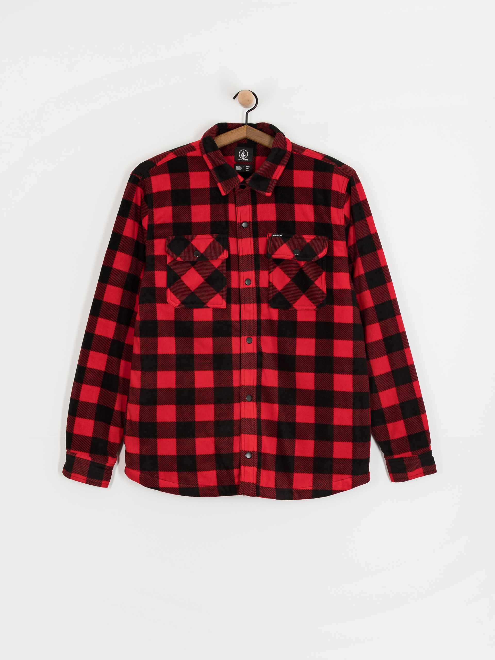 Košeľa Volcom Bowered Fleece (lifeguard red)